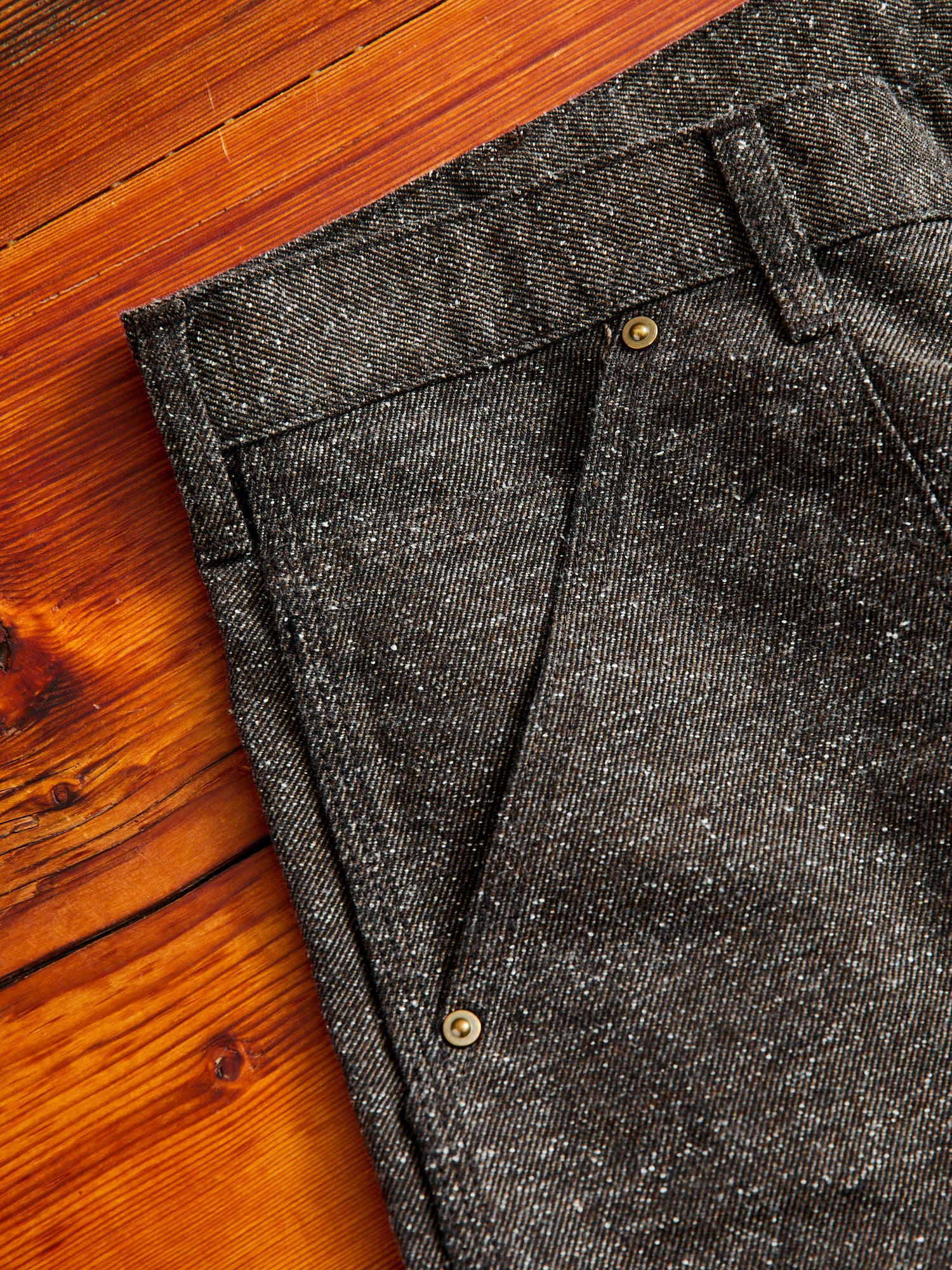 Nep Twill Carpenter Pants in Brown - Image 4