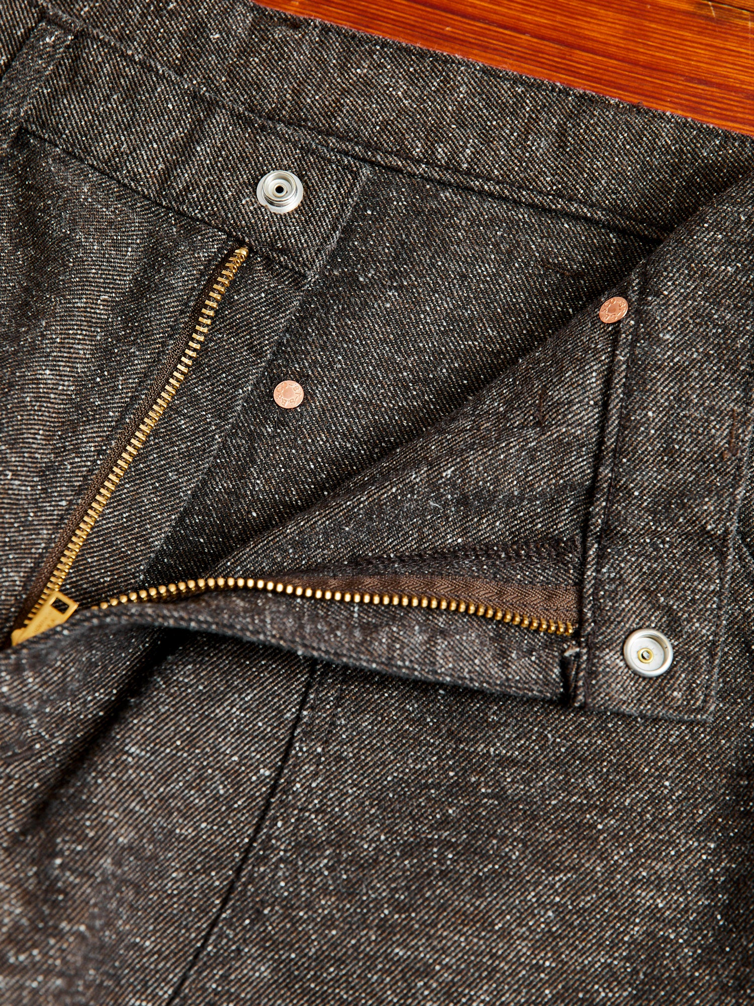 Nep Twill Carpenter Pants in Brown - Image 6