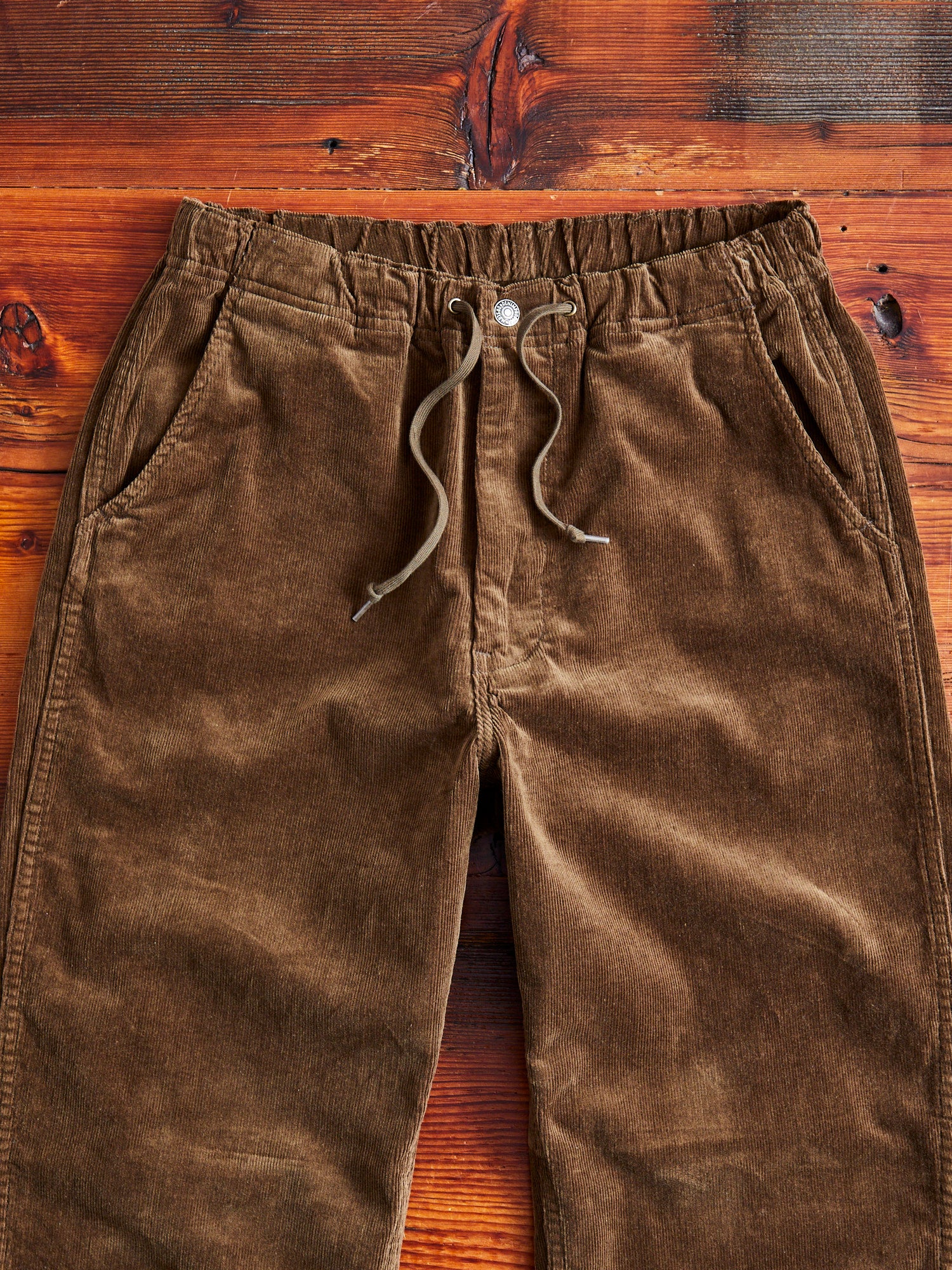 New Yorker Stretch Corduroy Pants in Brown - Image 3