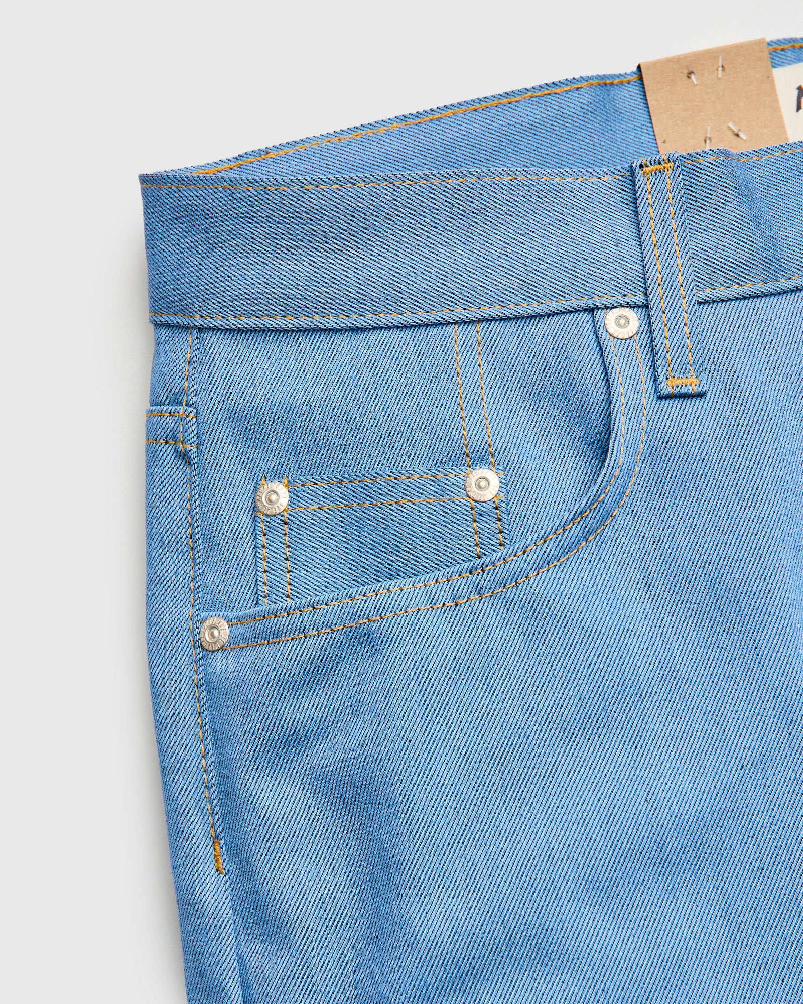"Night Sky" 11oz Pale Indigo Selvedge Denim - Easy Guy Fit - Image 8