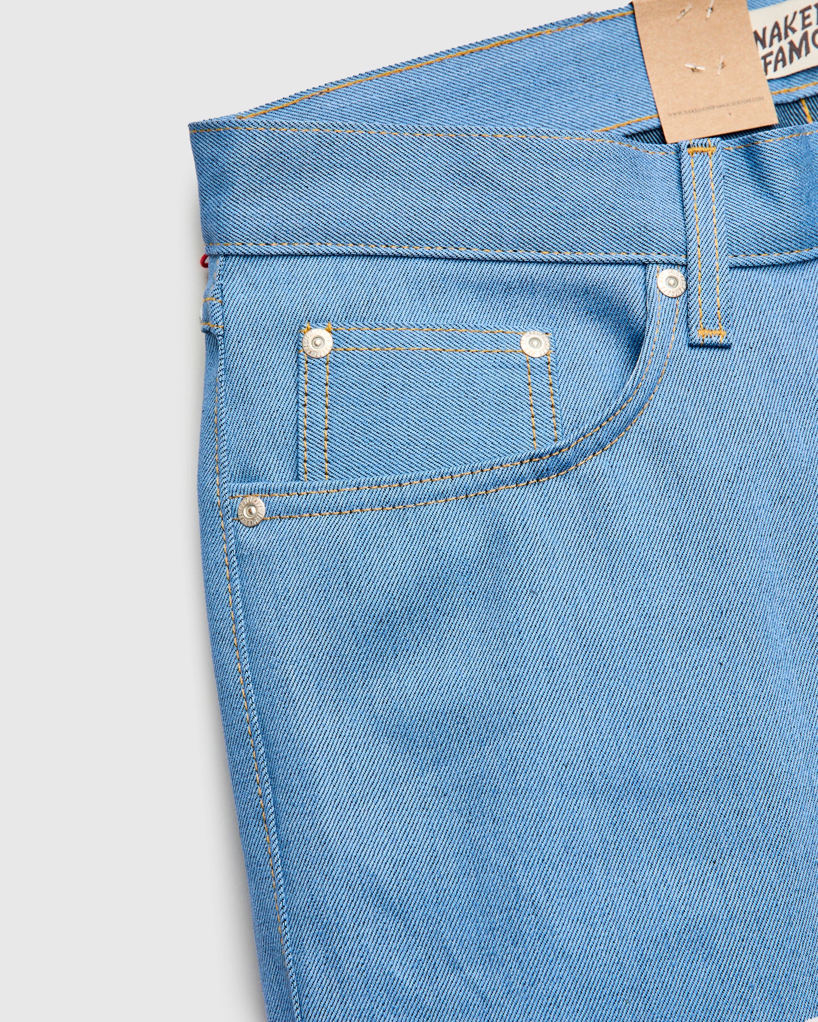 "Night Sky" 11oz Pale Indigo Selvedge Denim - True Guy Fit - Image 12