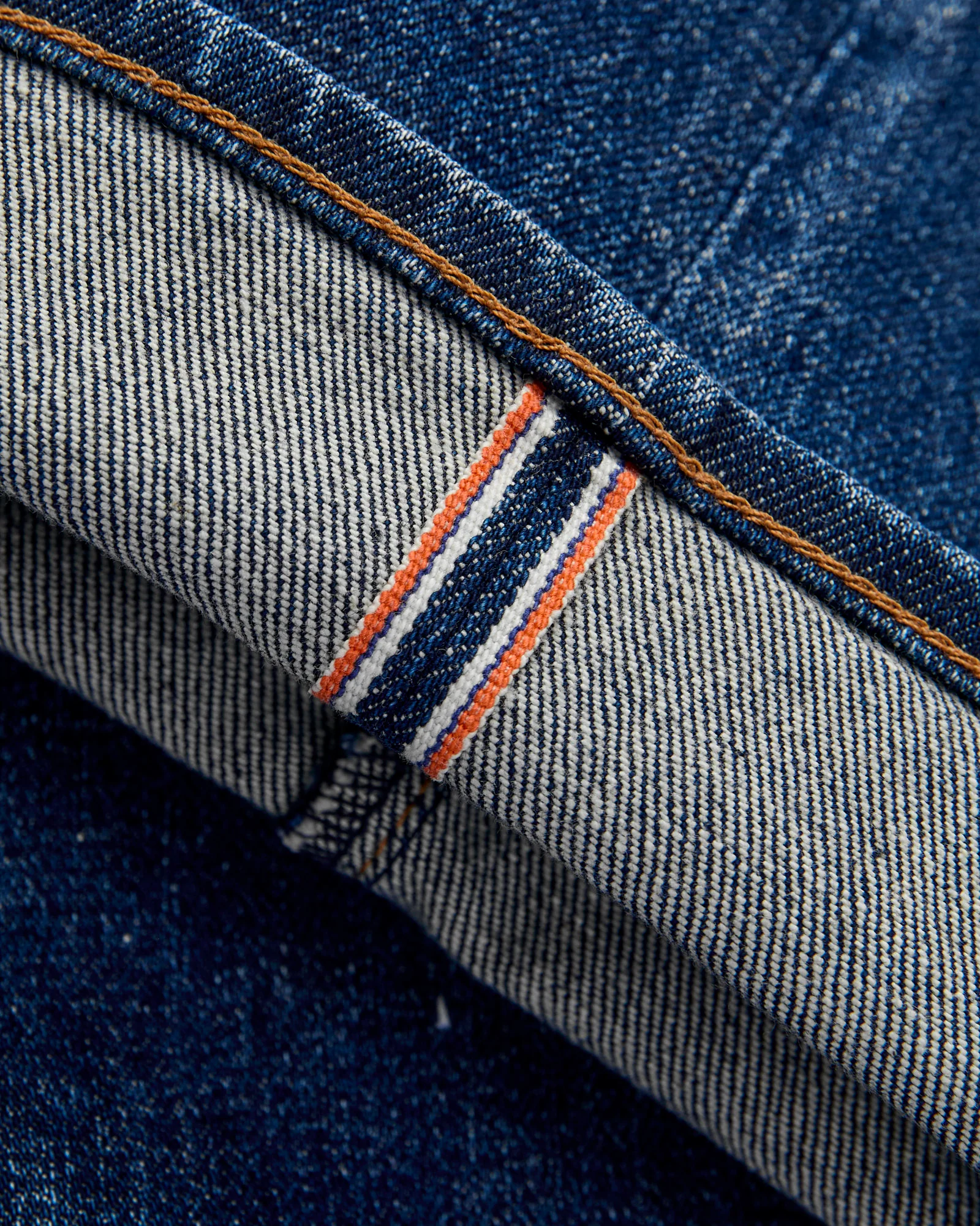 "Nikki" 14oz Washed Indigo Stretch Selvedge Denim - Hammer Straight - Image 7