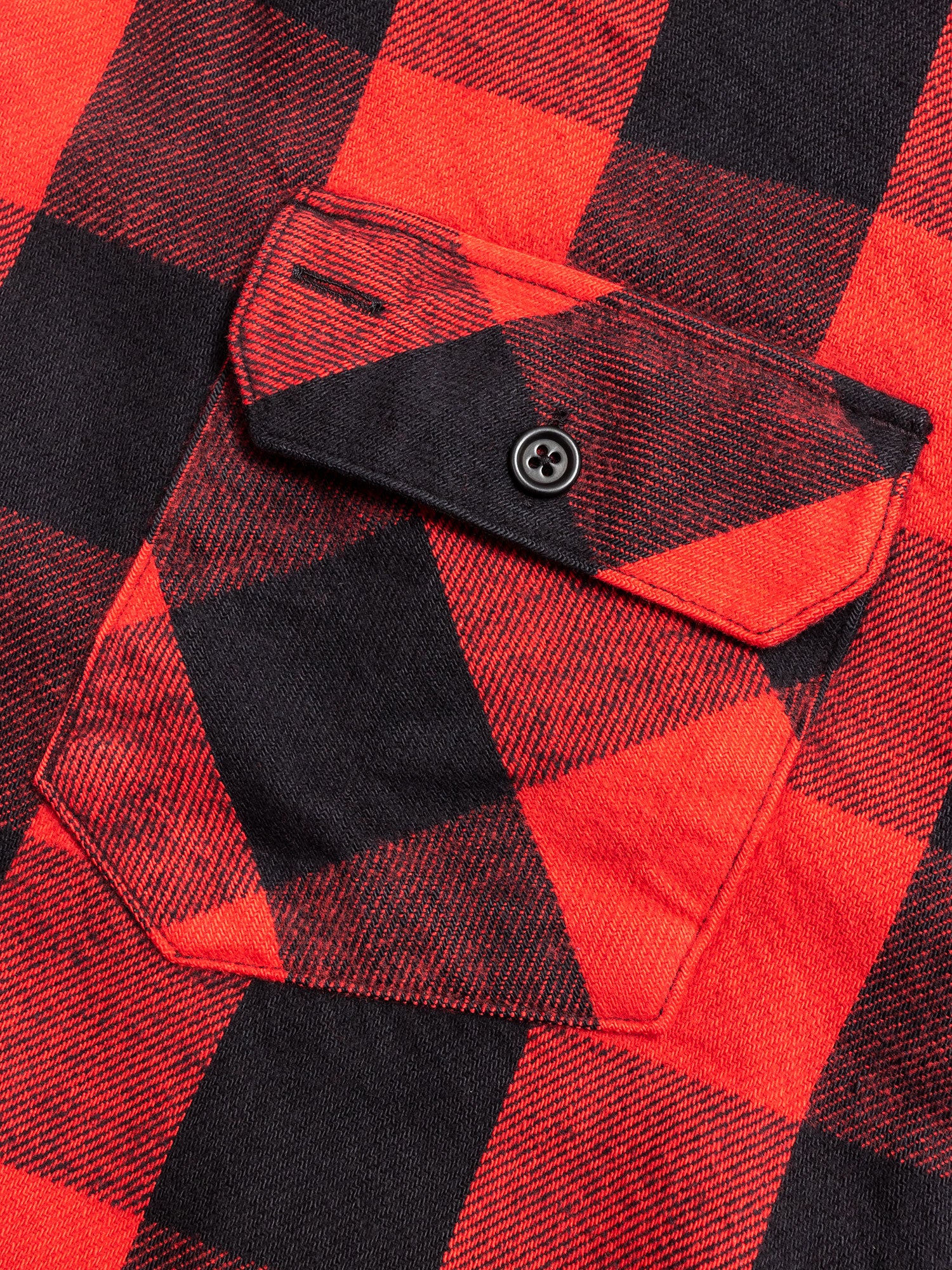 Norris Selvedge Flannel in Red - Image 3