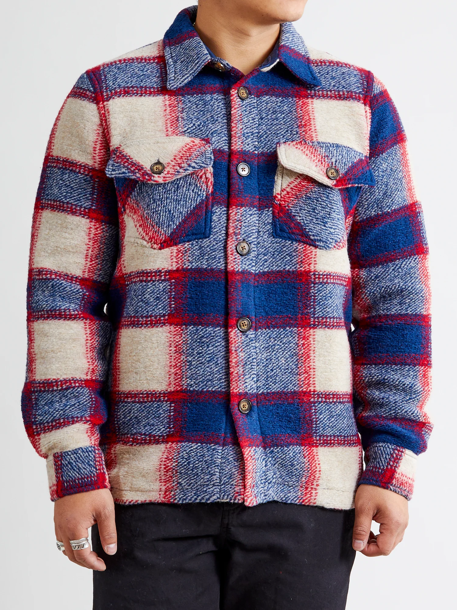 NYC Overshirt in Blue Stripe - Image 2