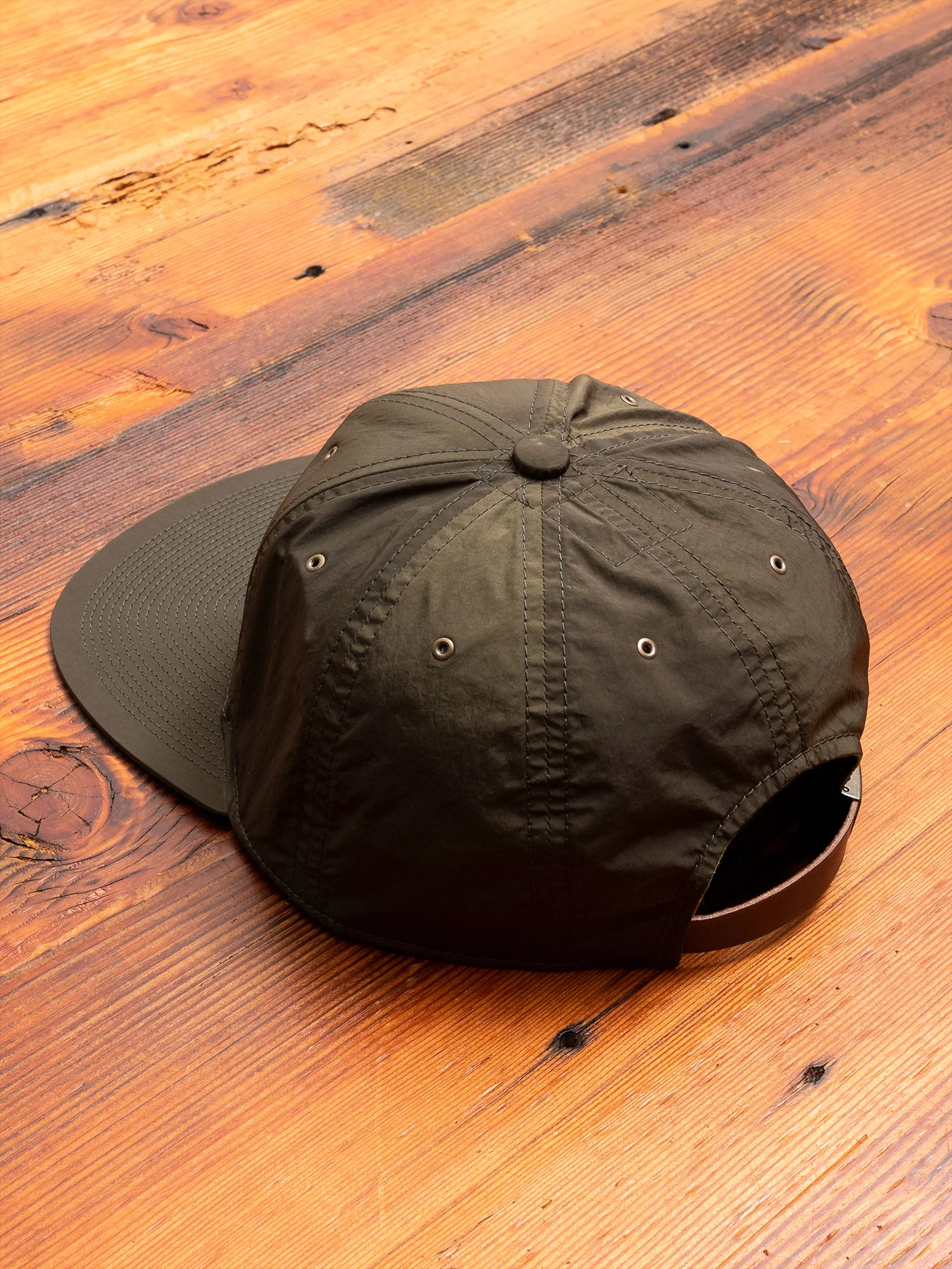 Nylon Cap in Olive - Image 2