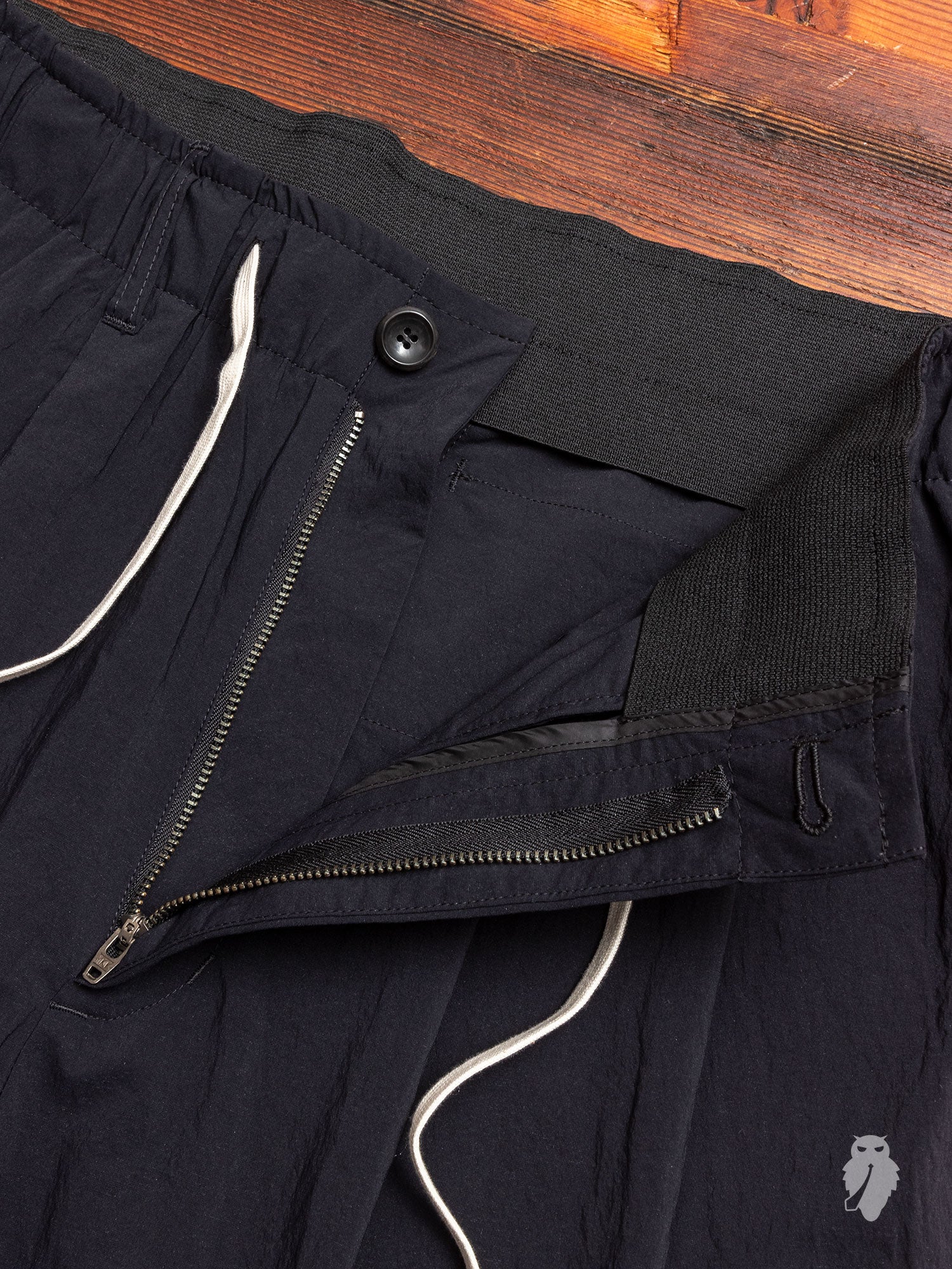 Nylon Sarouel Pants in Black - Image 6
