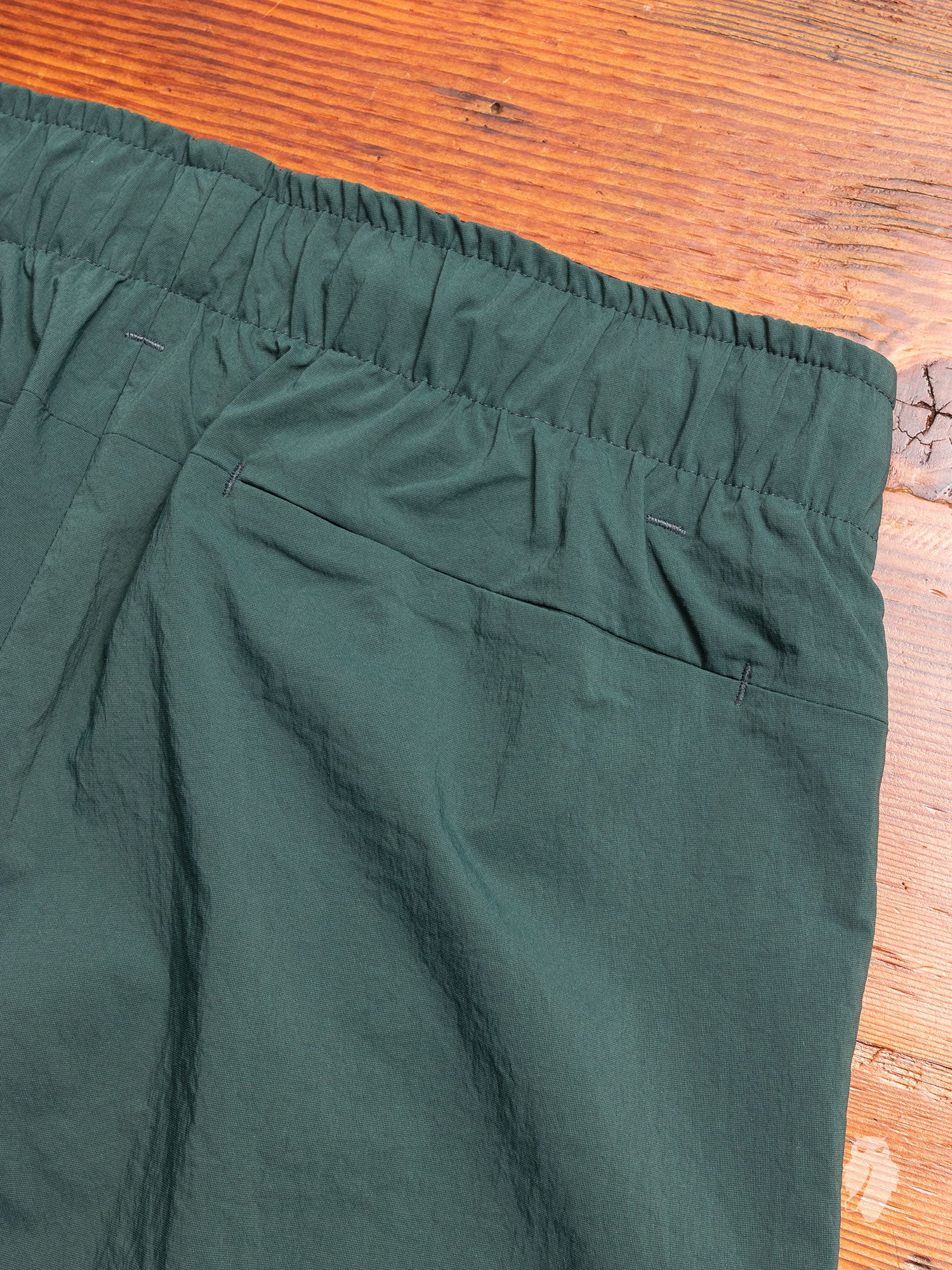 Nylon Sarouel Pants in Dark Green - Image 10