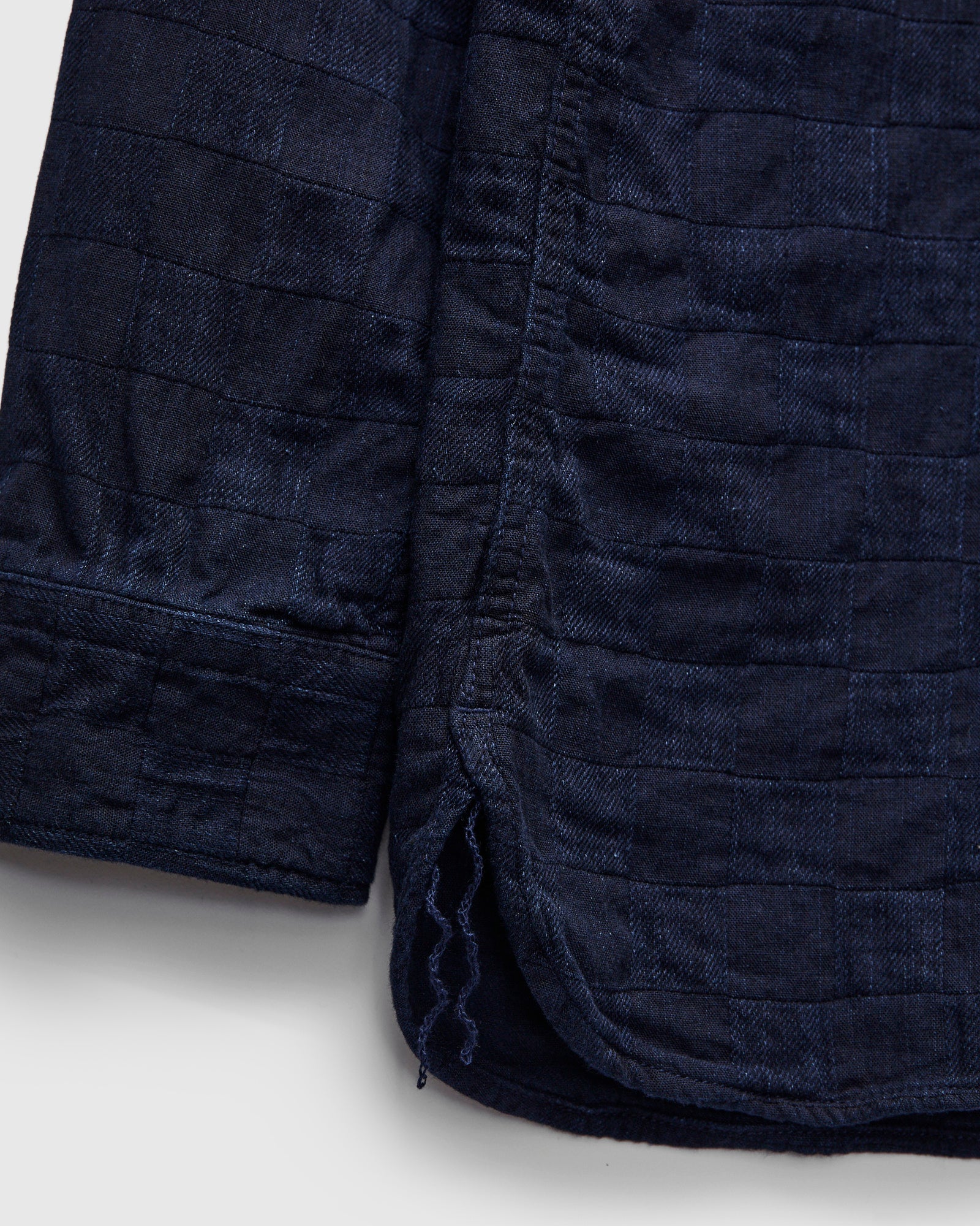 Officer Shirt in Indigo Plaid - Image 5