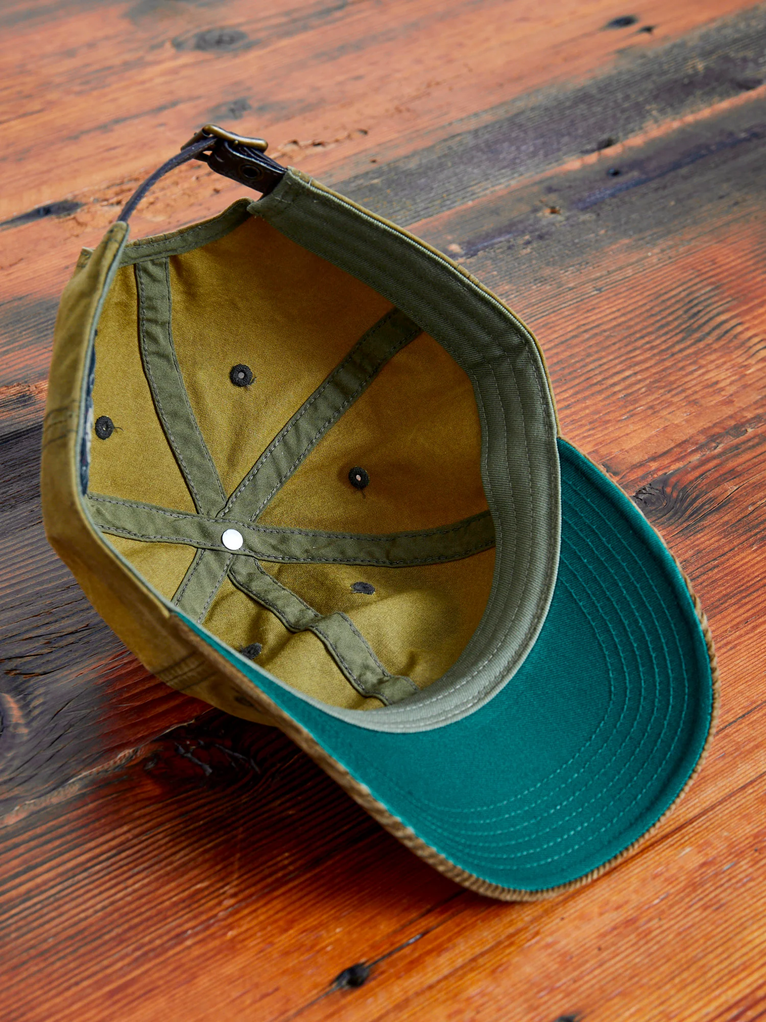 Oilcloth Baseball Cap in Explorer Olive - Image 8