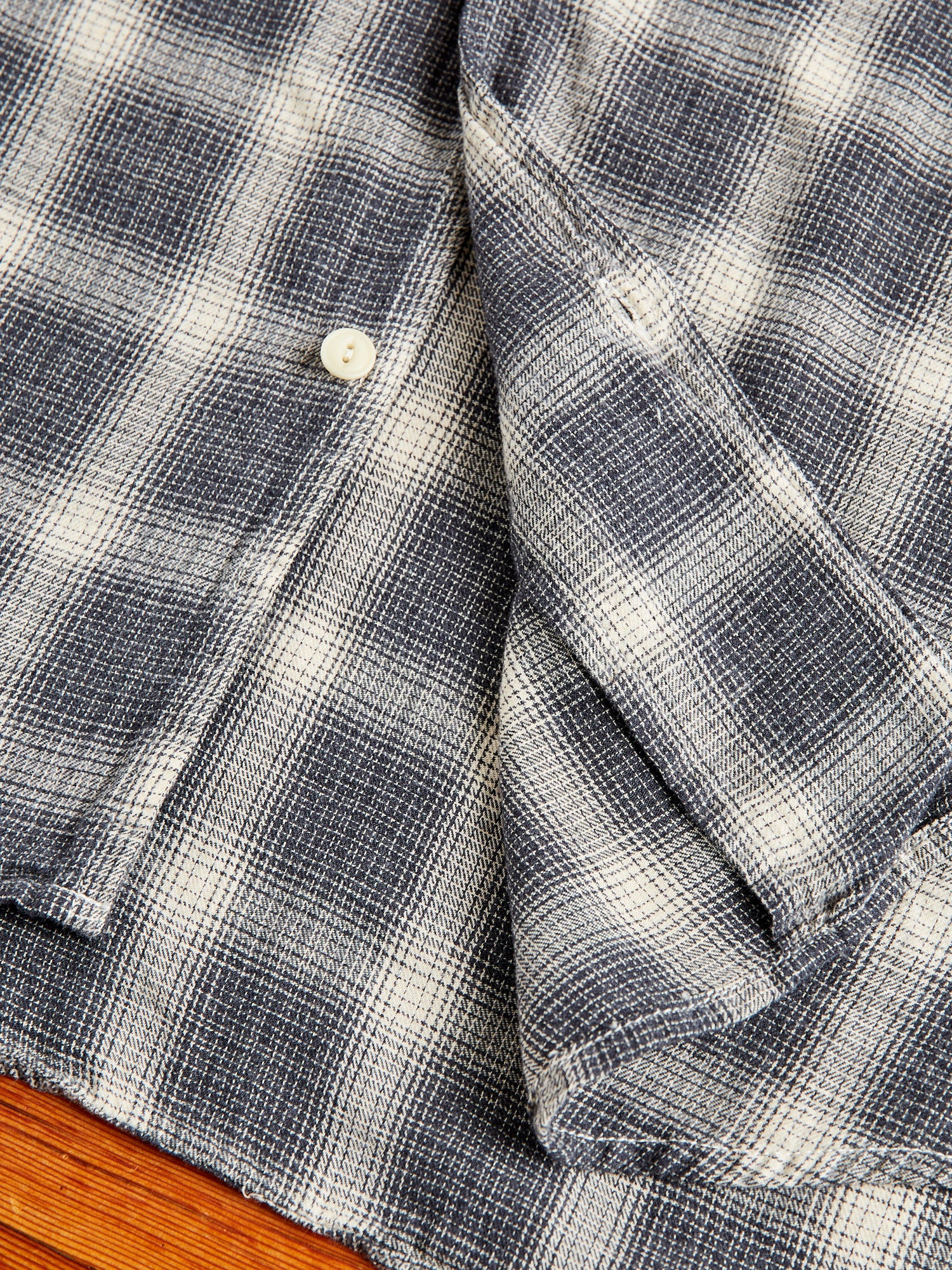 Ombre Nel Checked Flannel Shirt in Black - Image 7