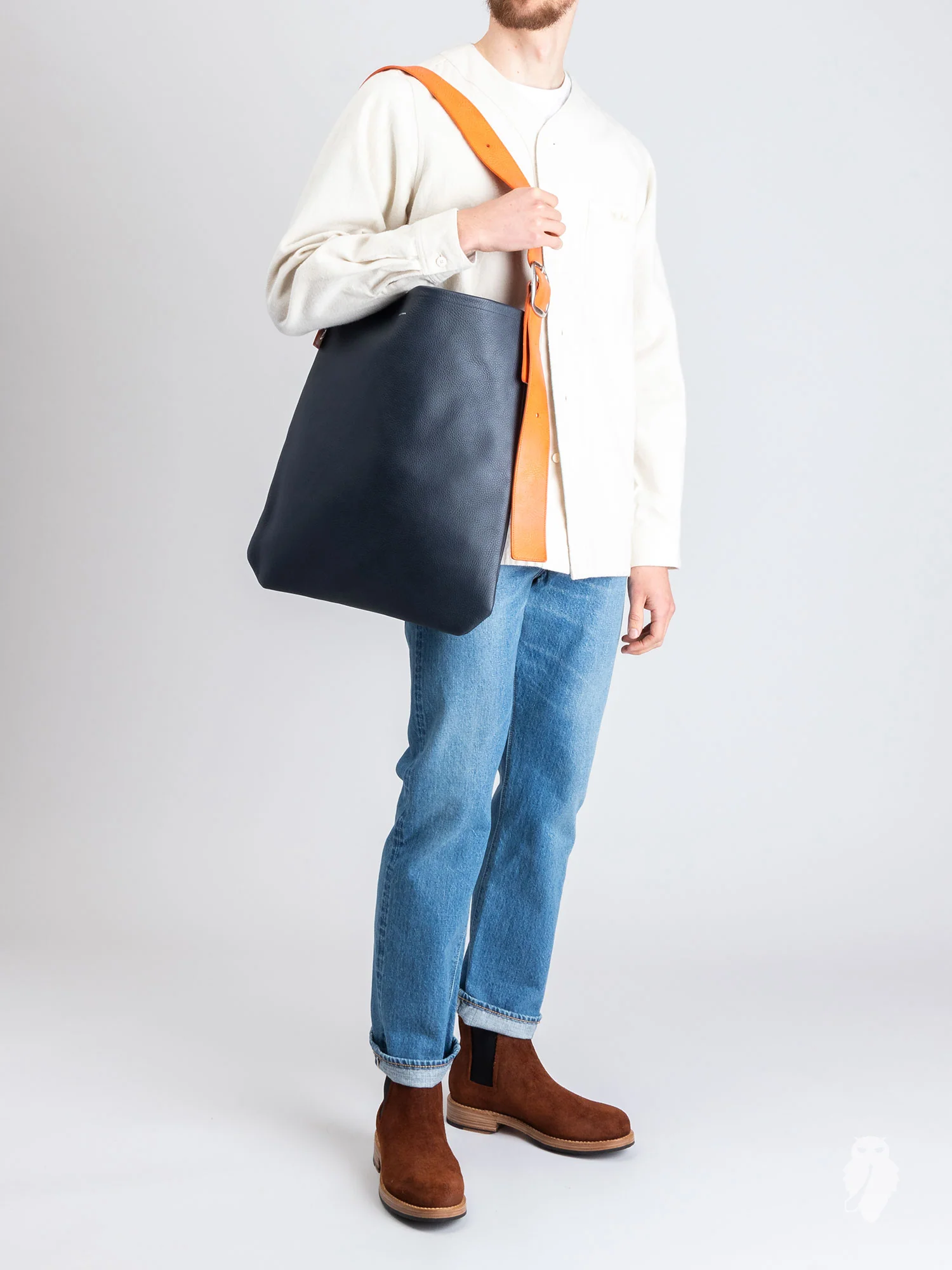 One Side Belt Bag in Navy - Image 8
