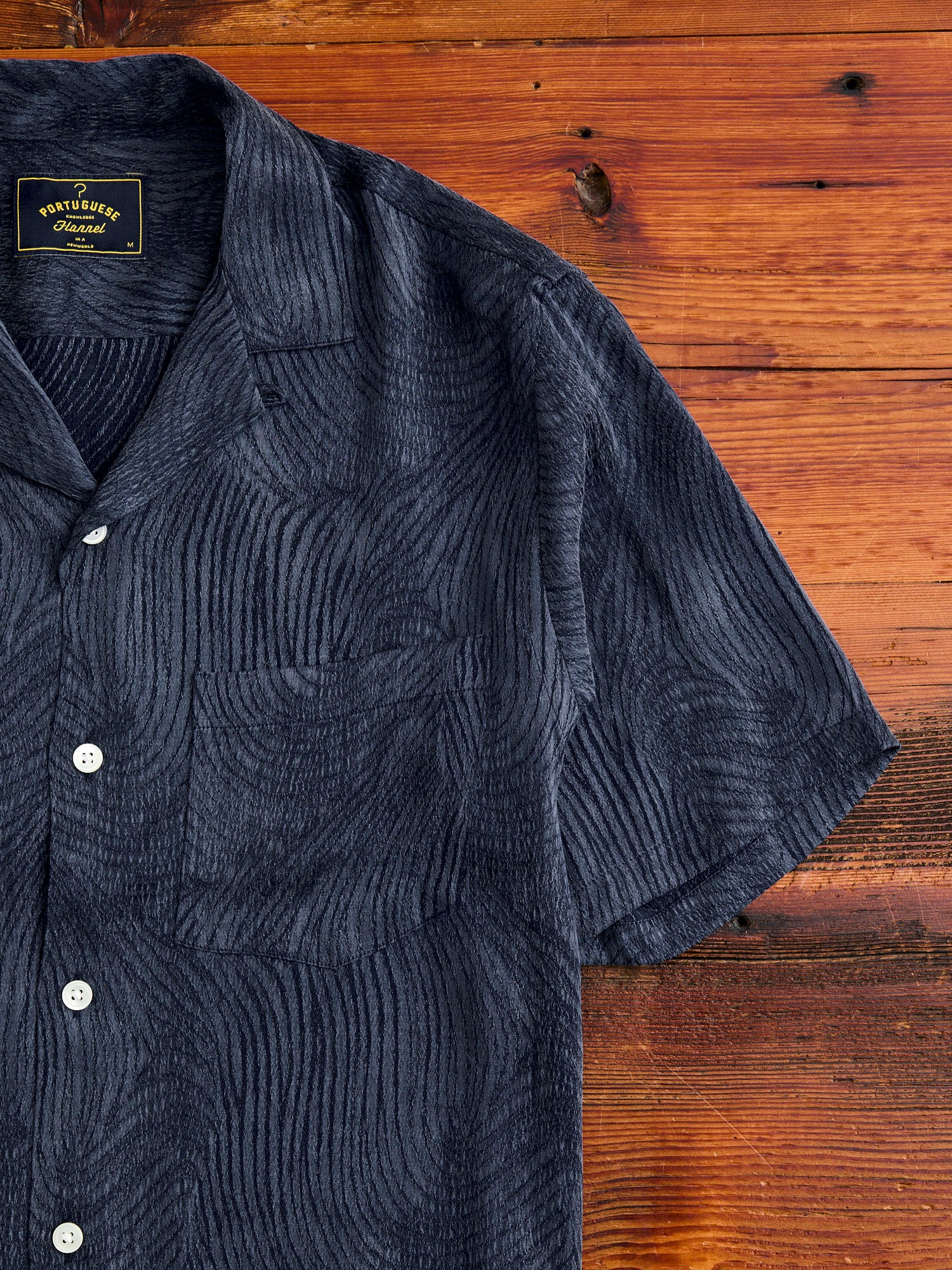 Optic Button-Up Shirt in Navy - Image 4