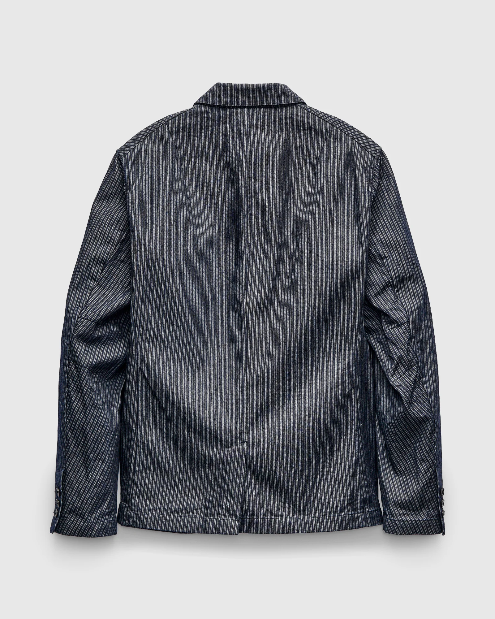 OR-4325 Dobby Sack Jacket in Indigo Stripe - Image 2
