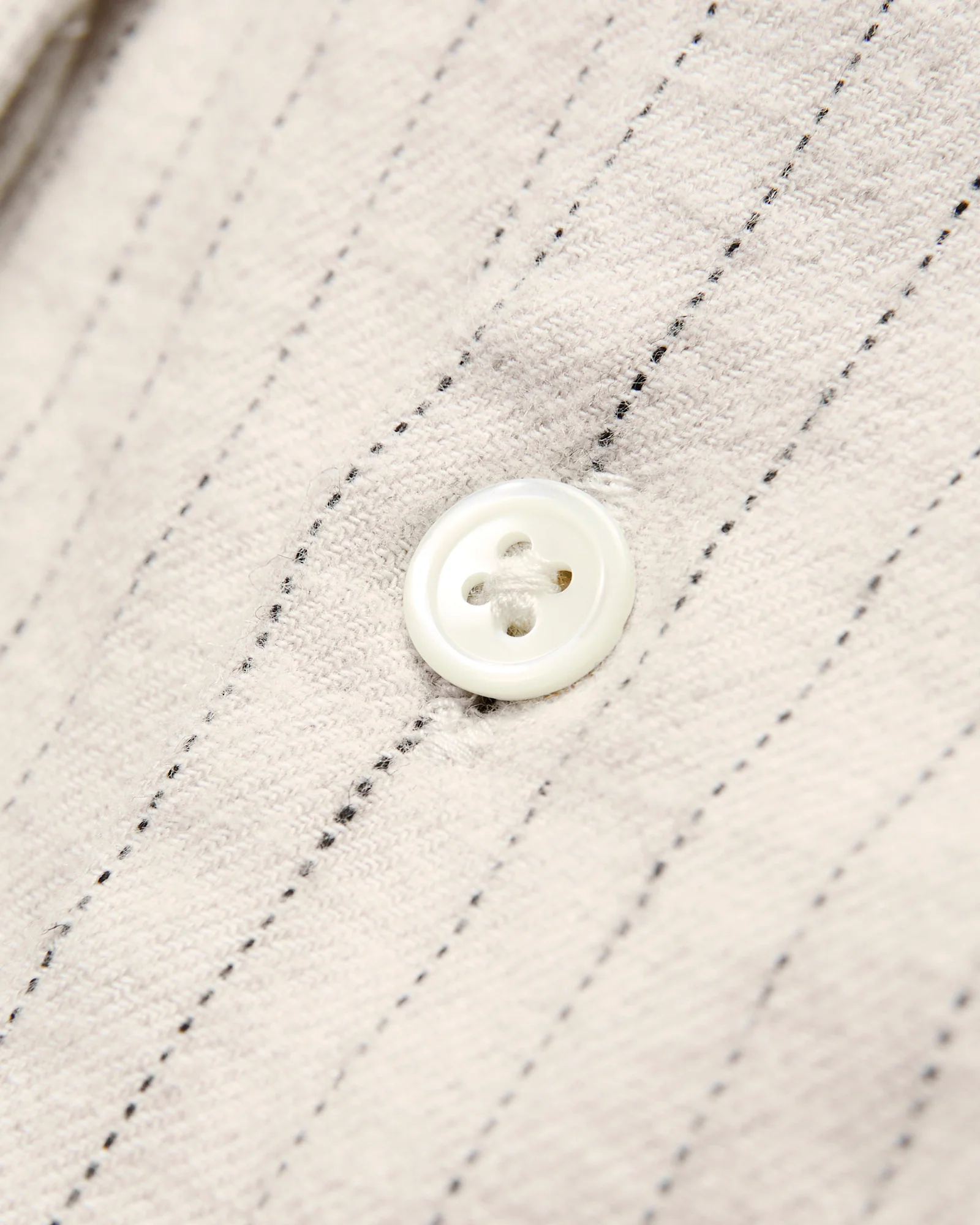 OR-5122 Striped Work Shirt in White - Image 4