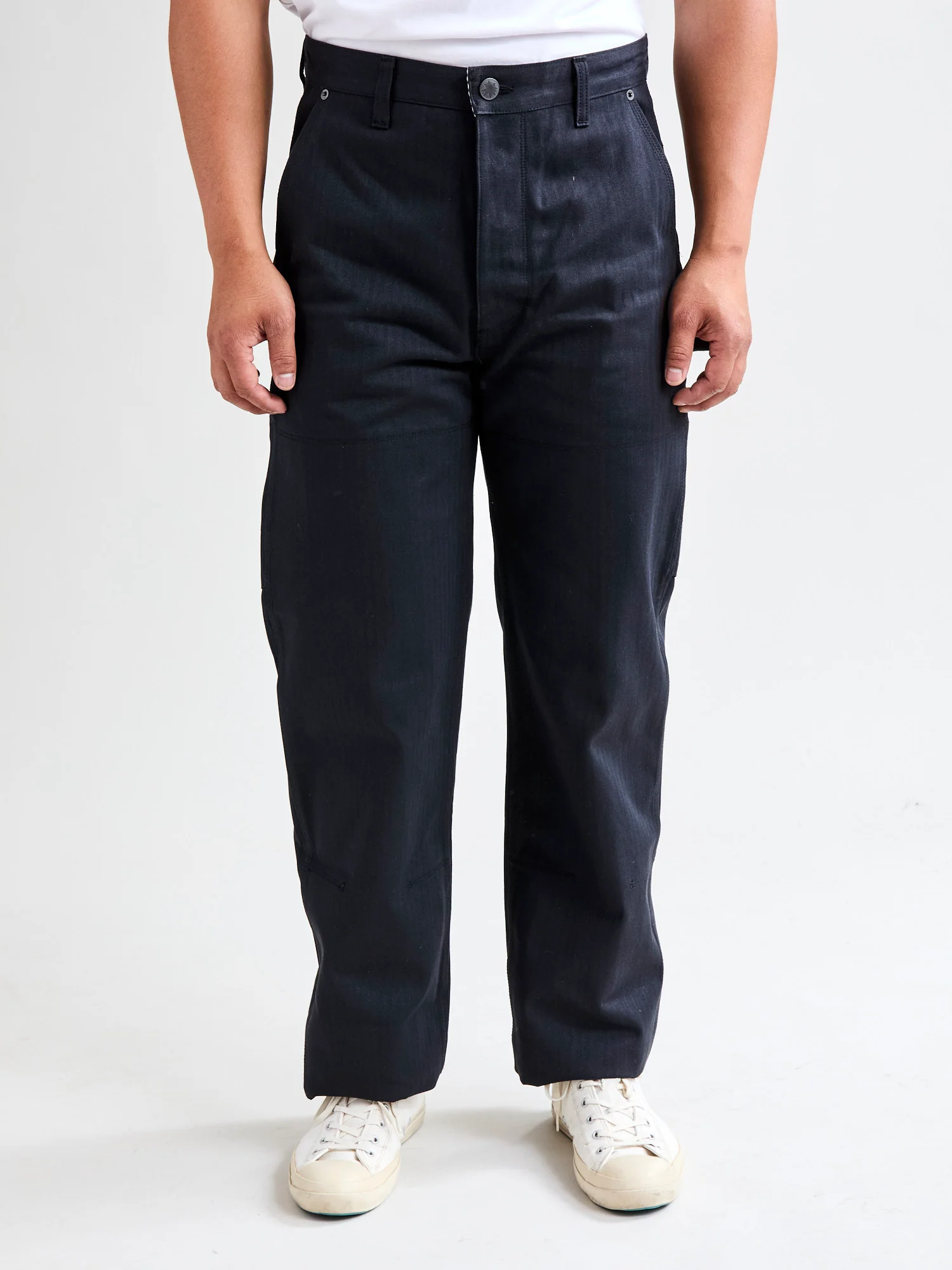 Ortega Pant in Black Herringbone - Image 2