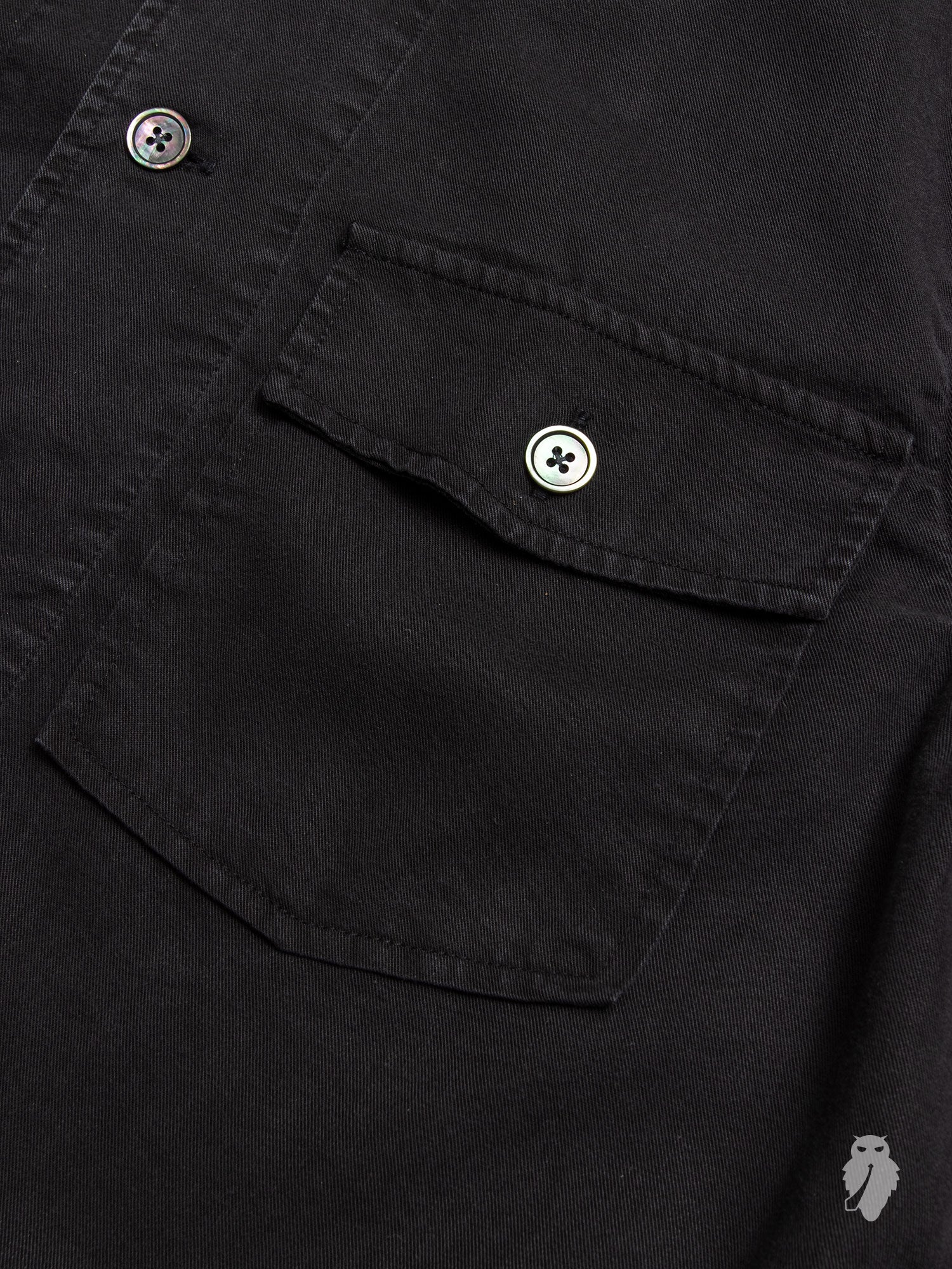 Chamois Shirt in Black - Image 4