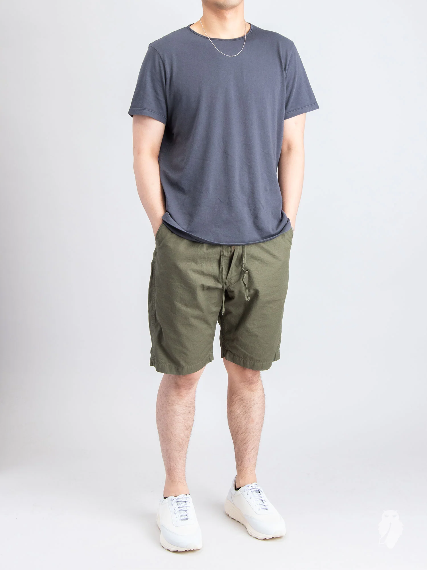 U-Neck T-Shirt in Smog Bandage - Image 6