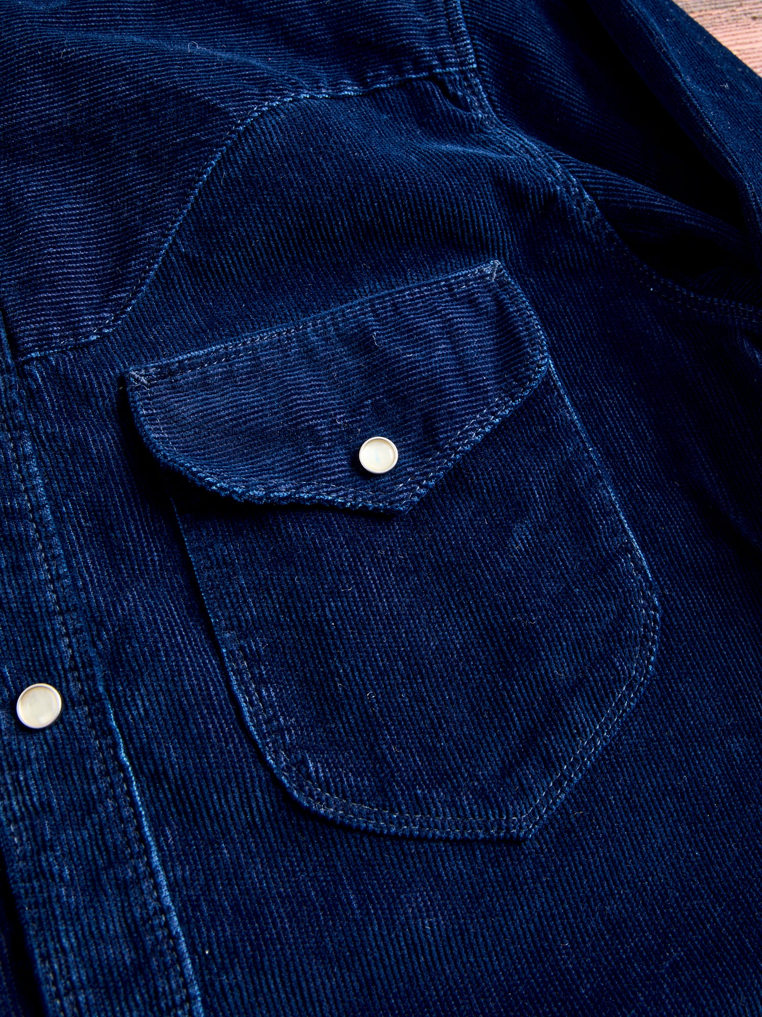Packard Western Shirt in Indigo Corduroy - Image 7