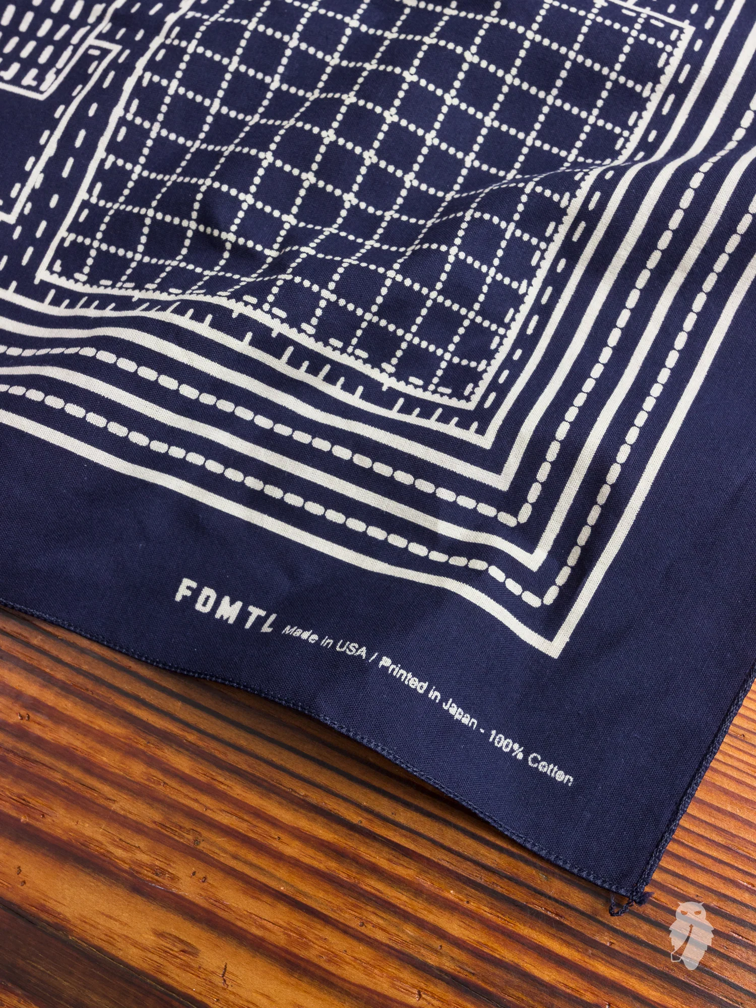 Patchwork Bandana in Navy - Image 2