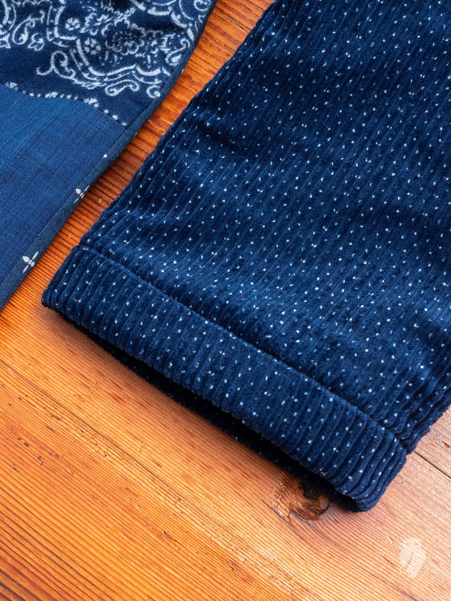 Patchwork Hanten Haori Jacket in Indigo - Image 4