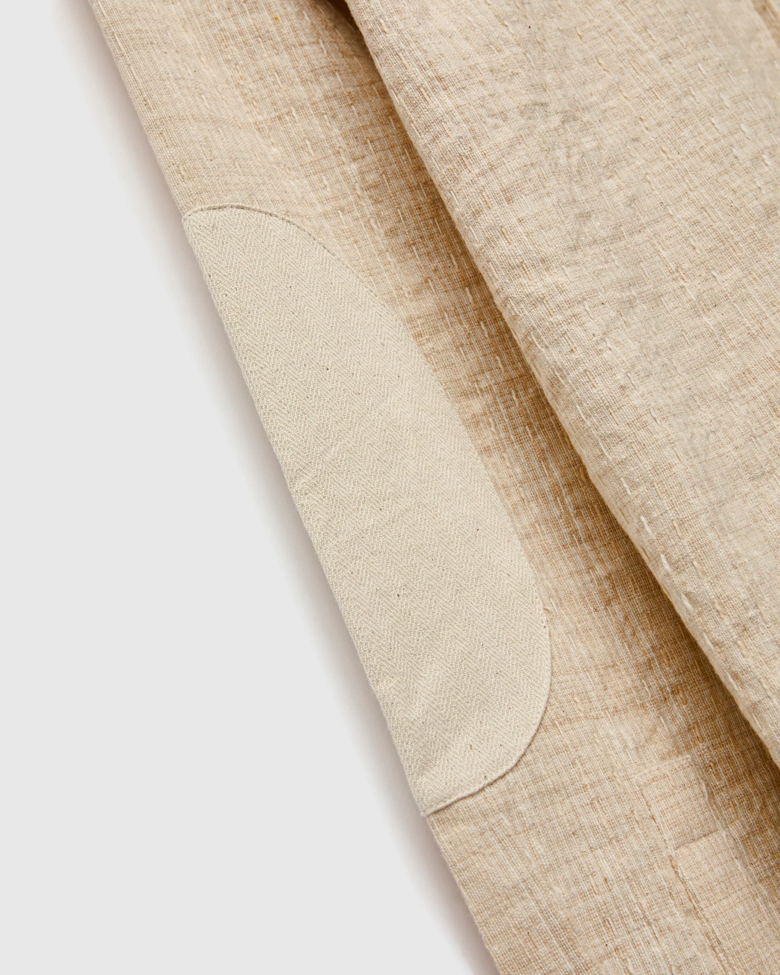 Patchwork Matty Overshirt in Natural Oat Spacedye - Image 7