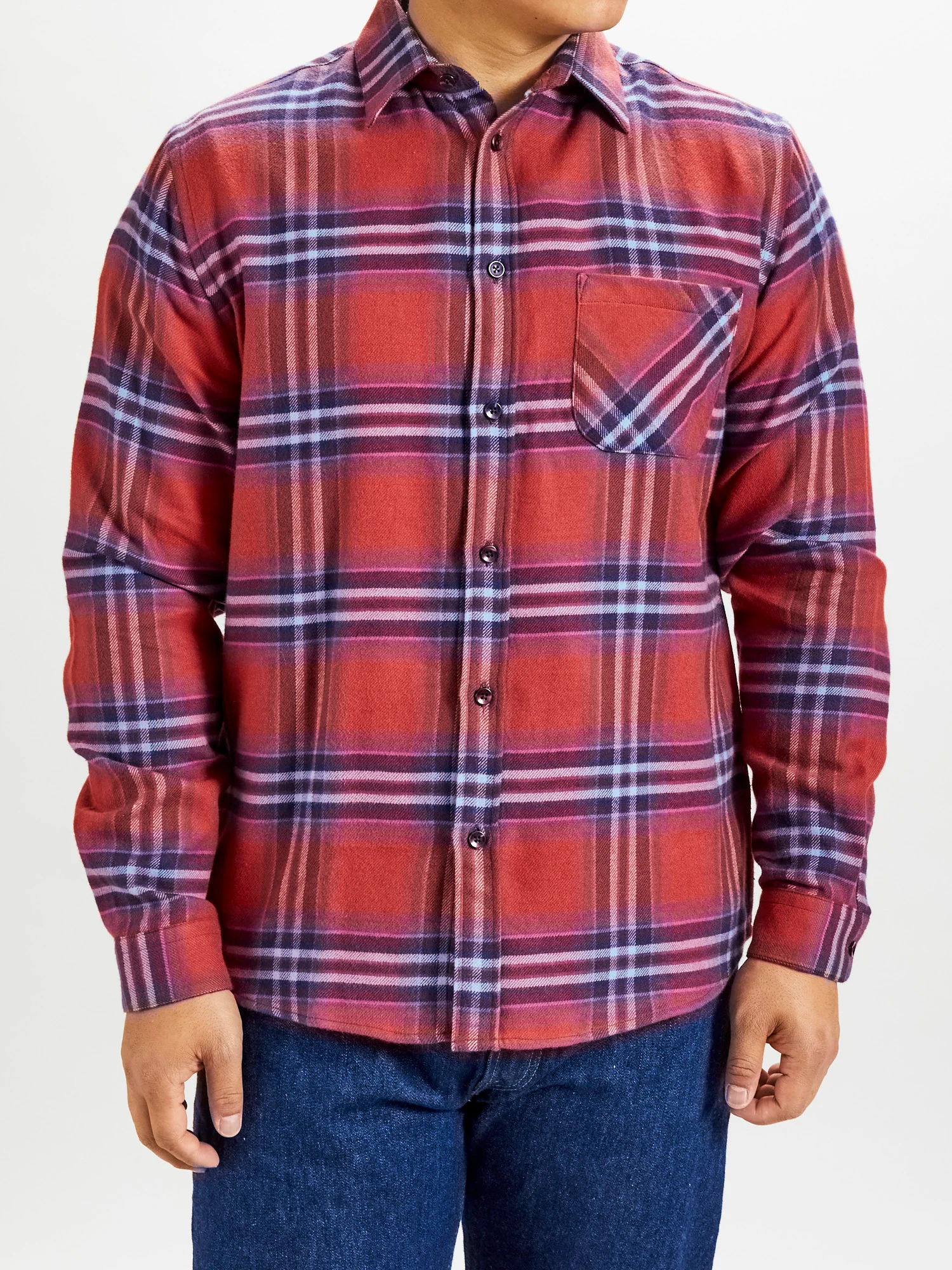 Pau Button-Up Shirt in Red - Image 2