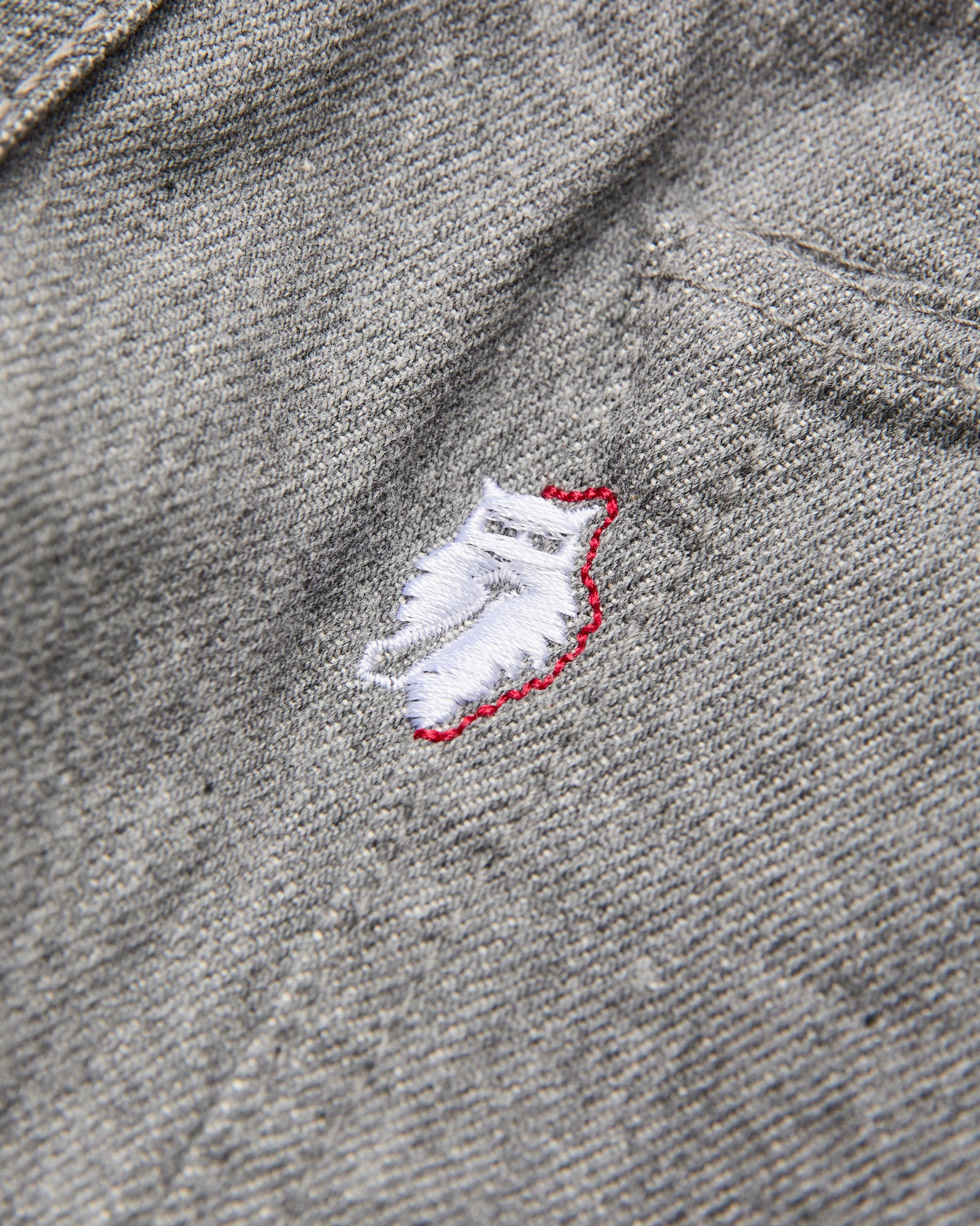 "Moonrock" 14oz Rinsed Heather Grey Selvedge Denim - Slim Straight Fit - Image 5