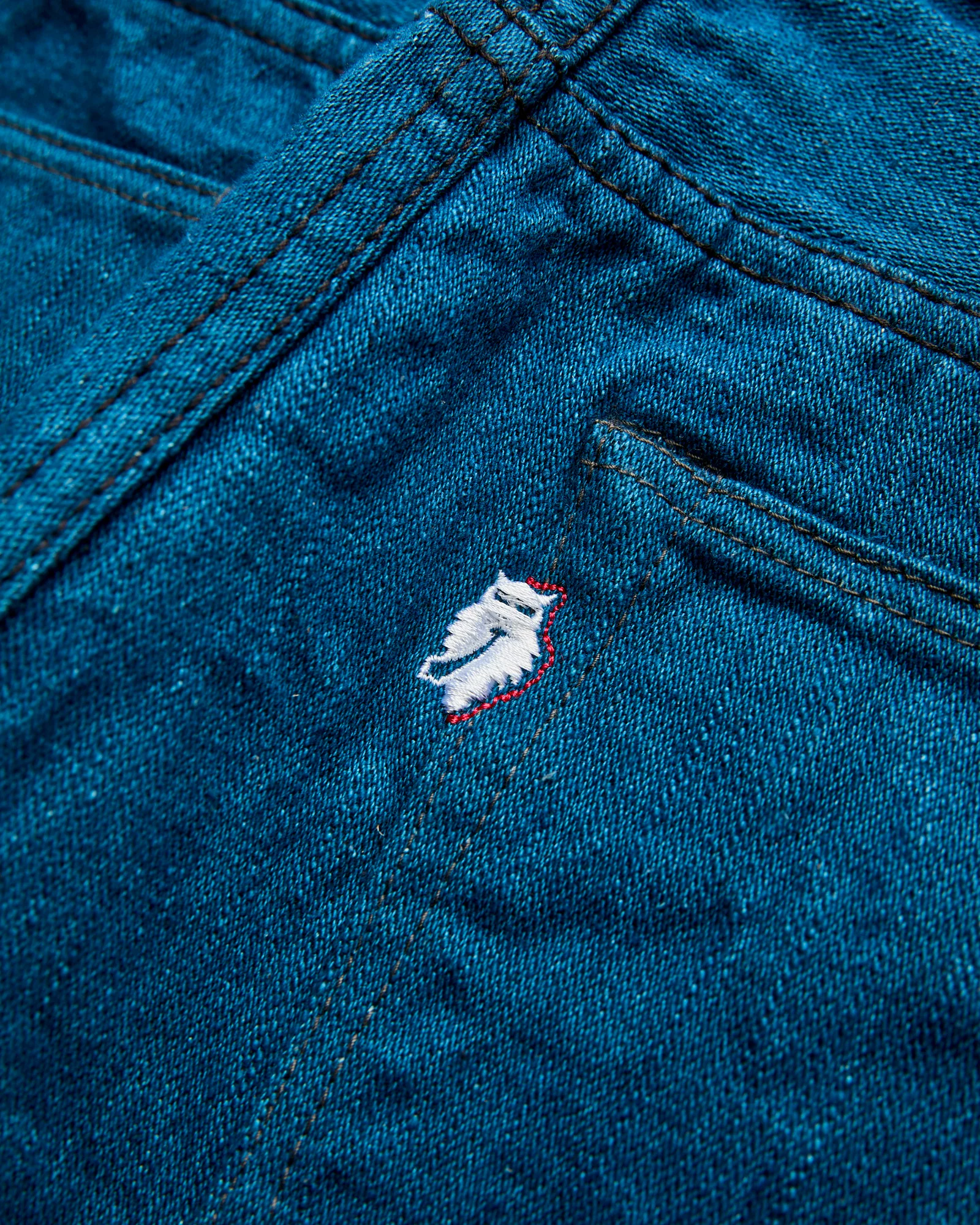 PBO-002-019 "Asagi" 16.5oz Rinsed Selvedge Denim - Relaxed Tapered Fit - Image 5