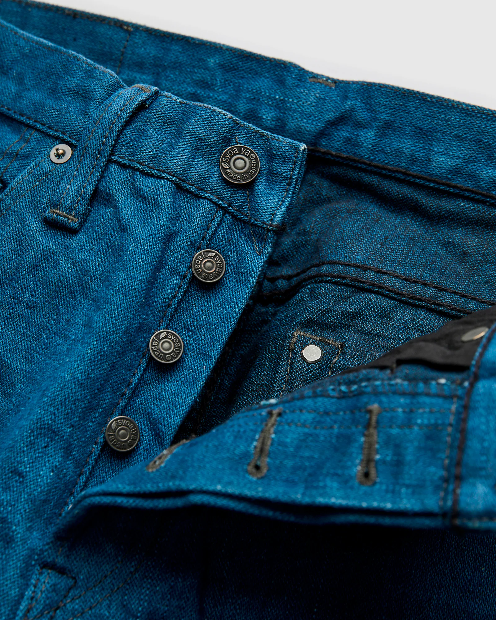 PBO-002-019 "Asagi" 16.5oz Rinsed Selvedge Denim - Relaxed Tapered Fit - Image 8