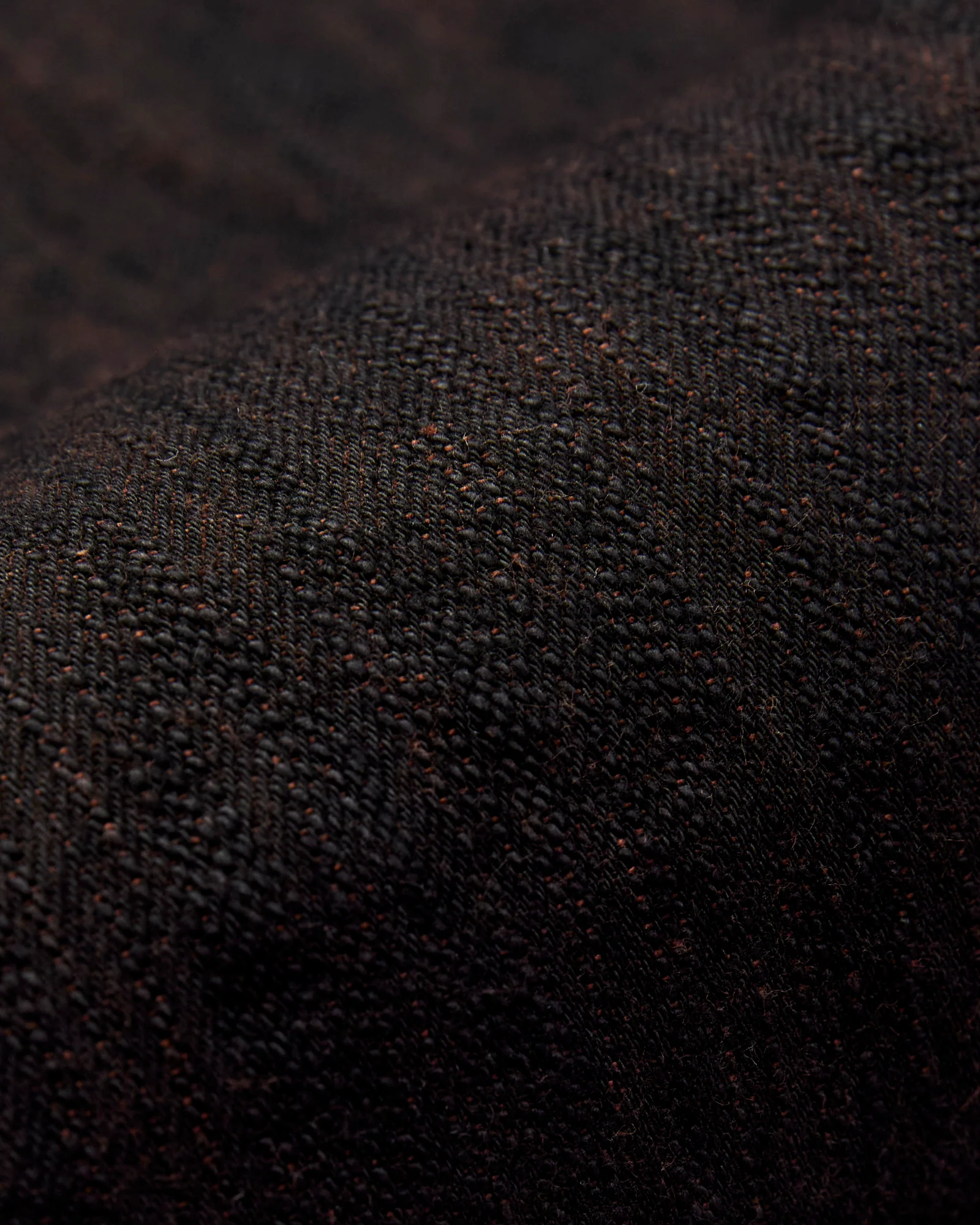 PER-EX-005-BK "Black x Persimmon Extra Slub" 15oz Rinsed Selvedge Denim - Slim Straight Fit - Image 10