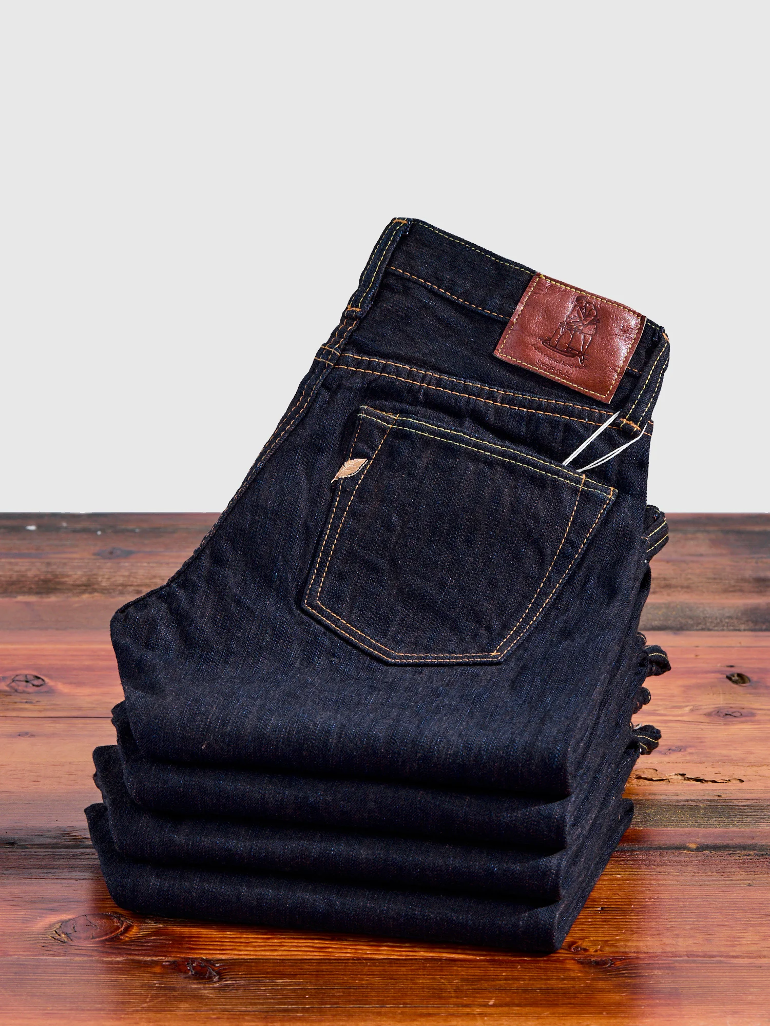PER-EX-005-ID "Persimmon Extra Slub" 15oz Rinsed Selvedge Denim - Slim Straight Fit