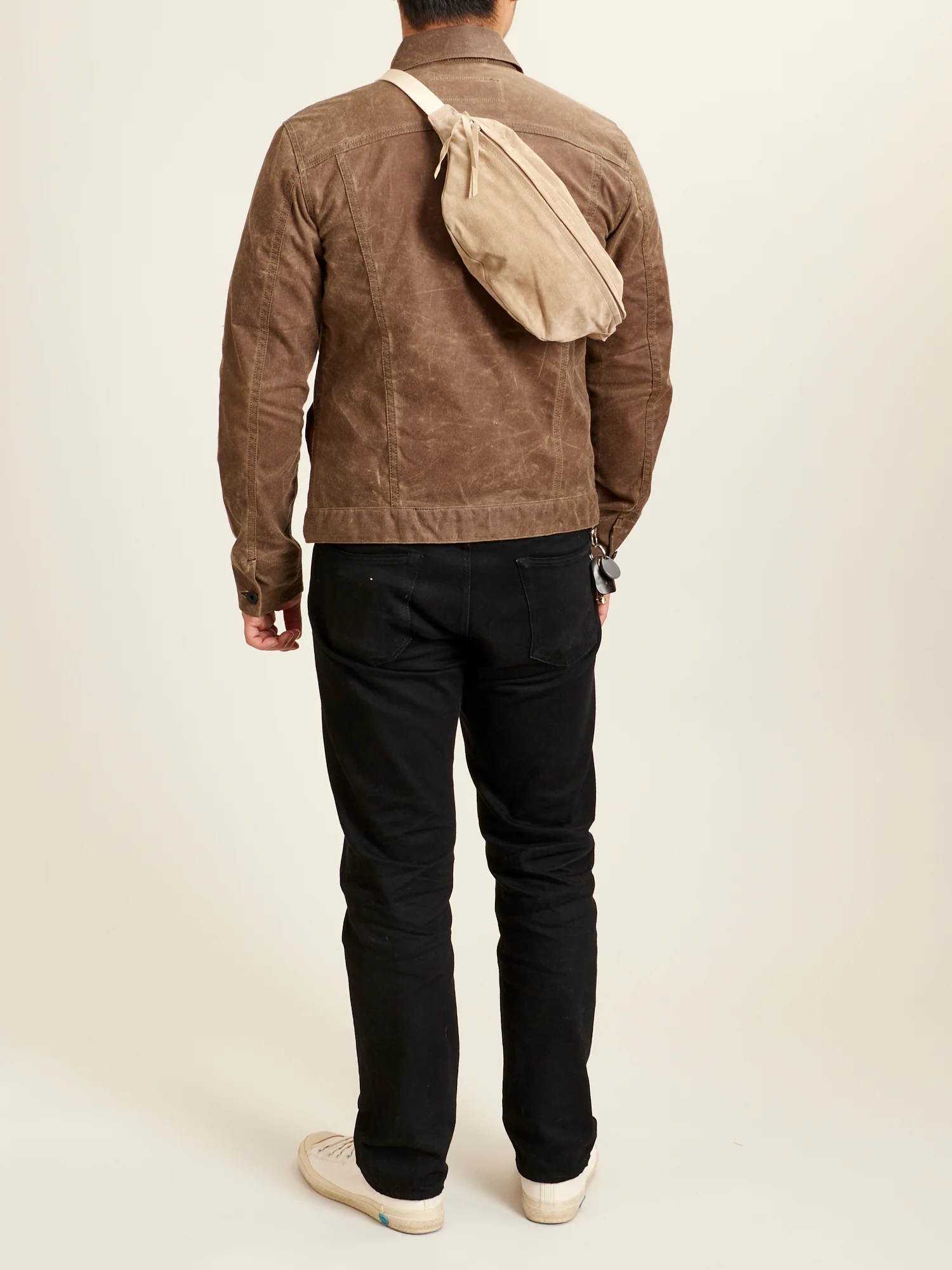 Pig Waist Pouch Bag in Beige - Image 7