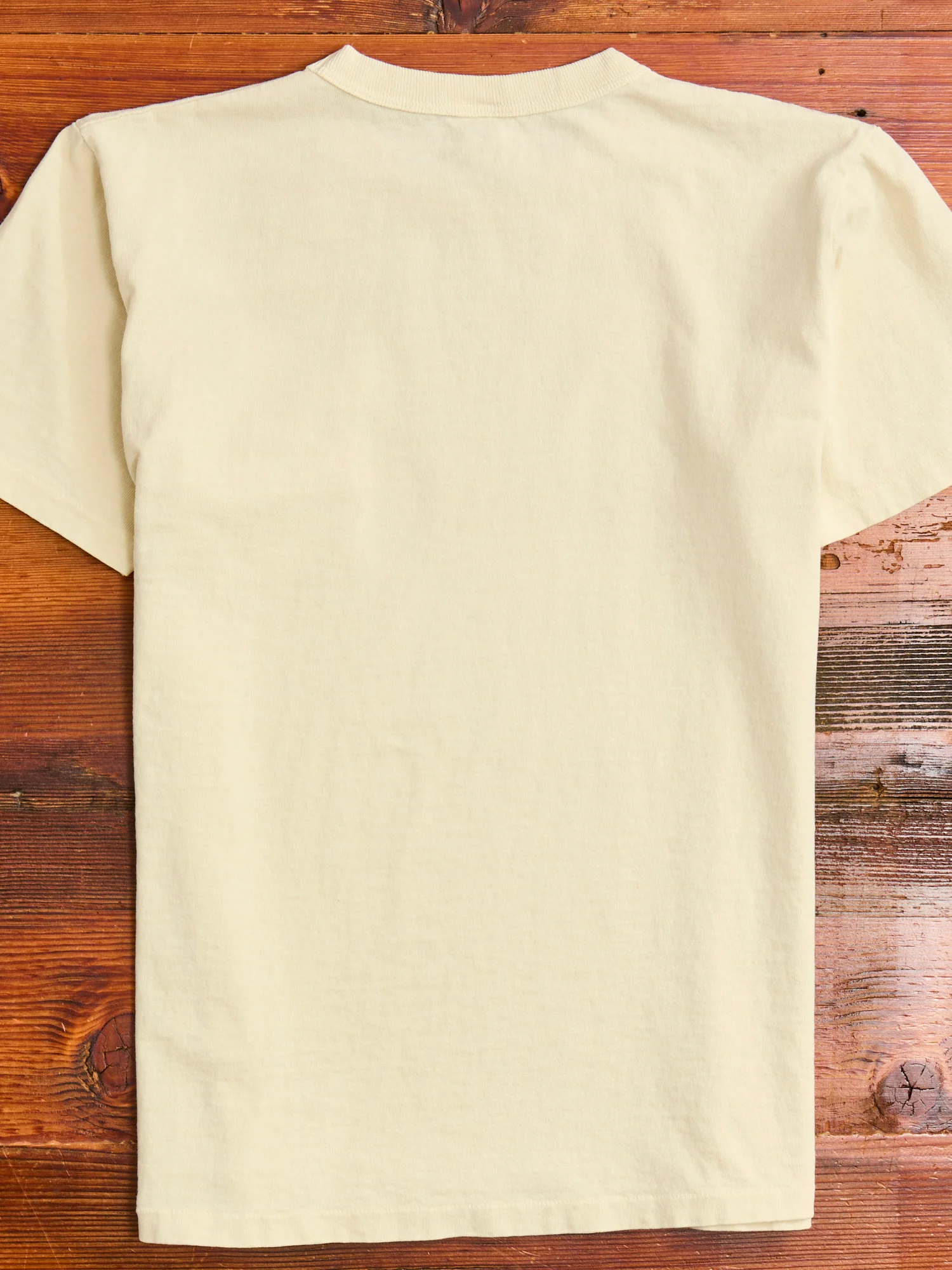 Pigment Dyed Pocket Tee in Oat Milk - Image 7