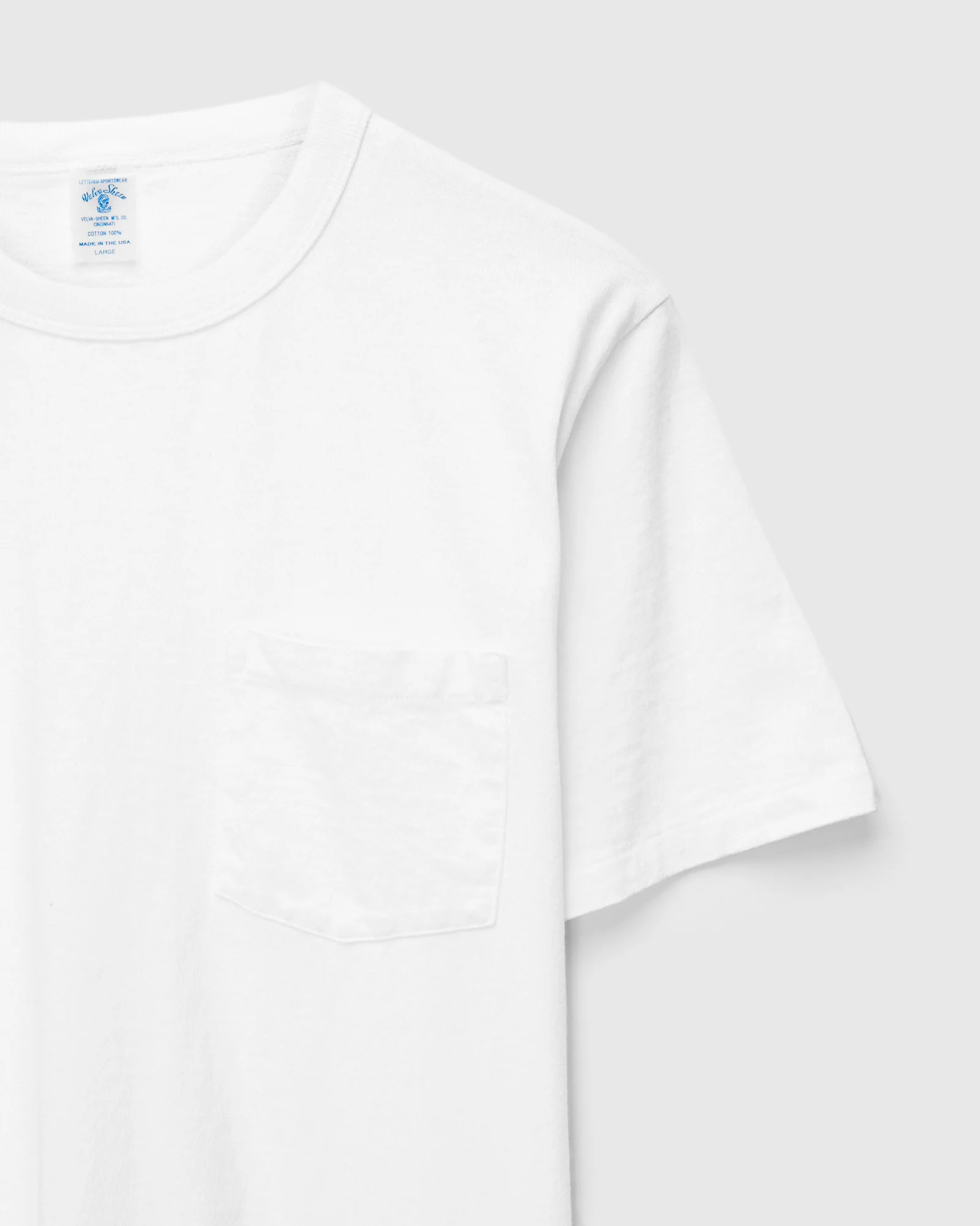 Pigment Dyed Pocket Tee in White - Image 4