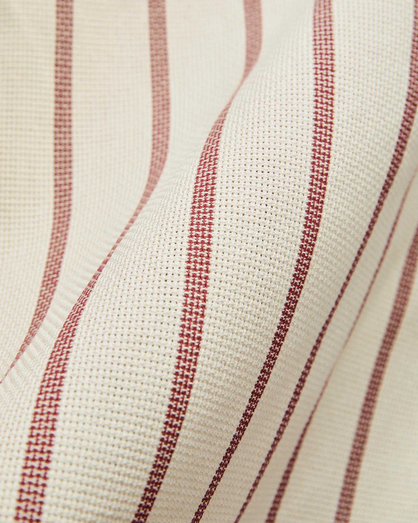Piquet Stripe Shirt in Bordeaux - Image 2