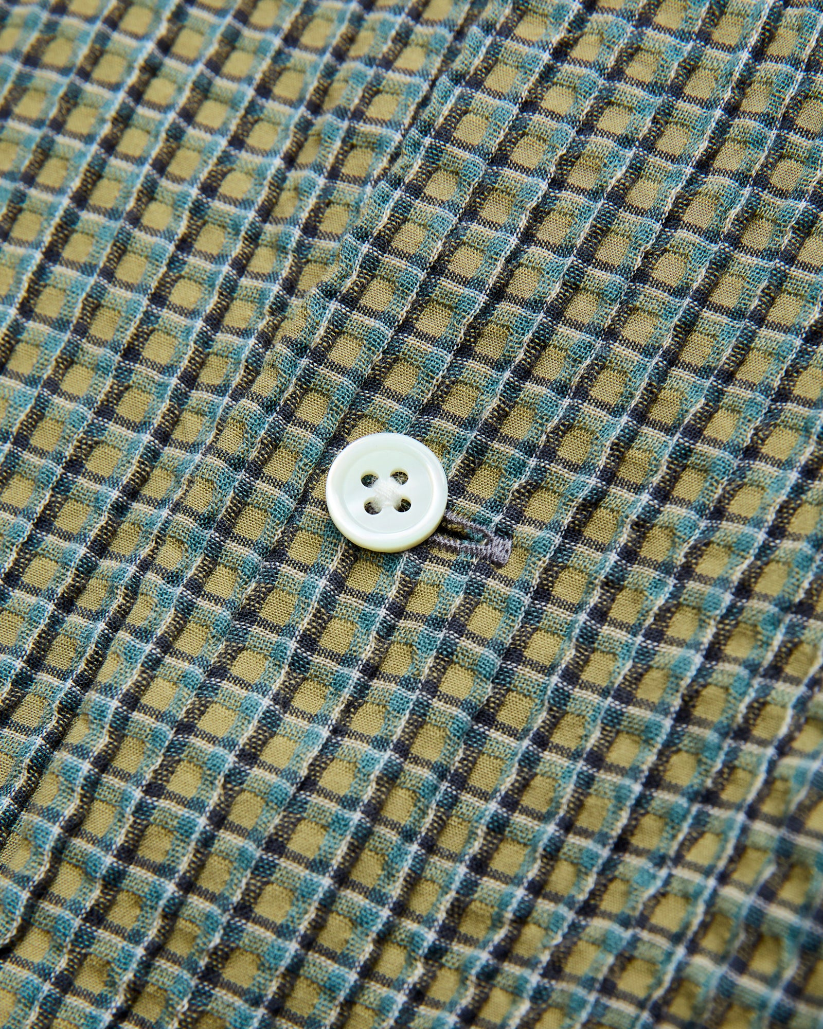 Plaid Button-Down Shirt in Olive - Image 5