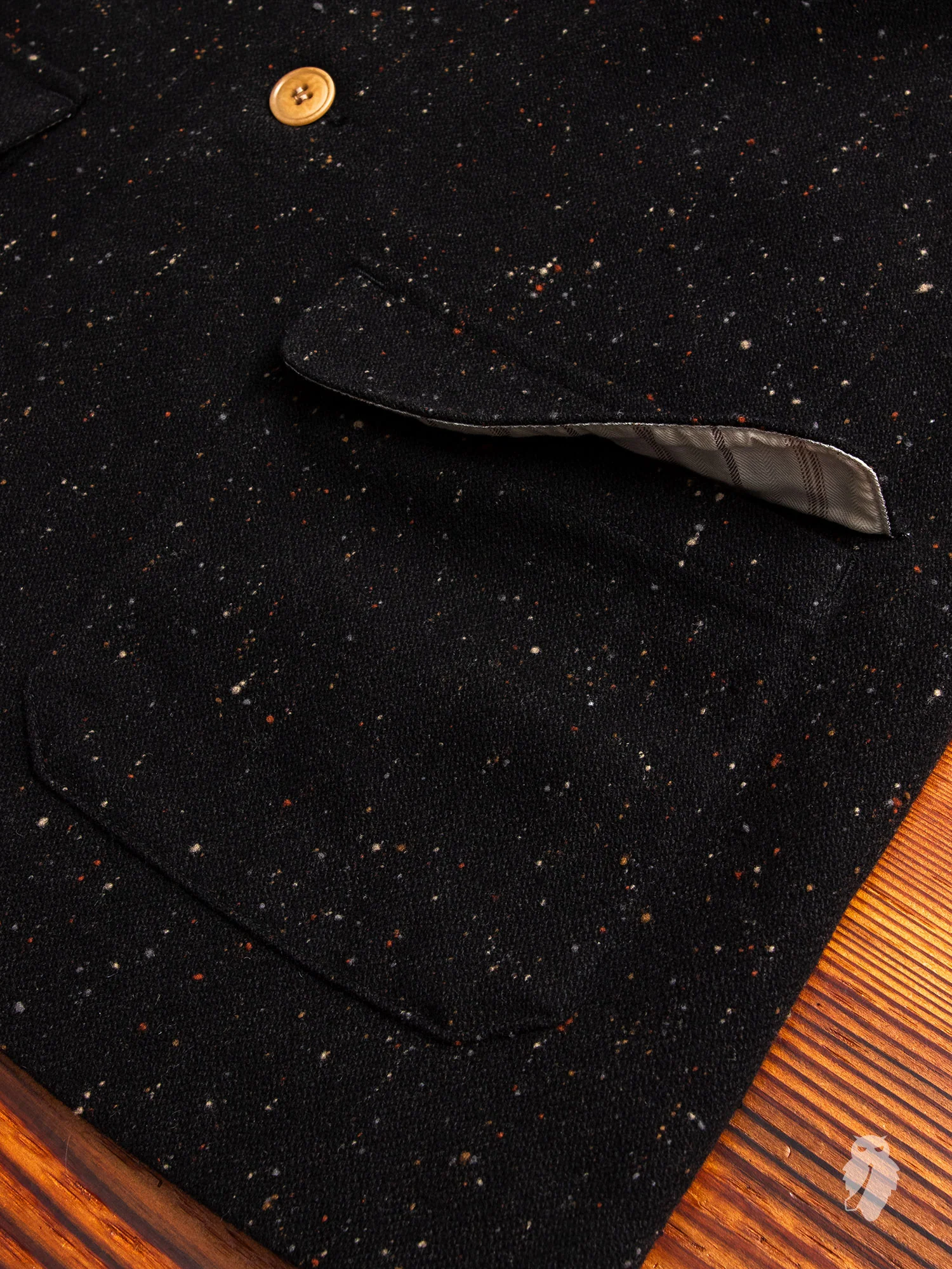 Planet Wool Blazer in Black - Image 5