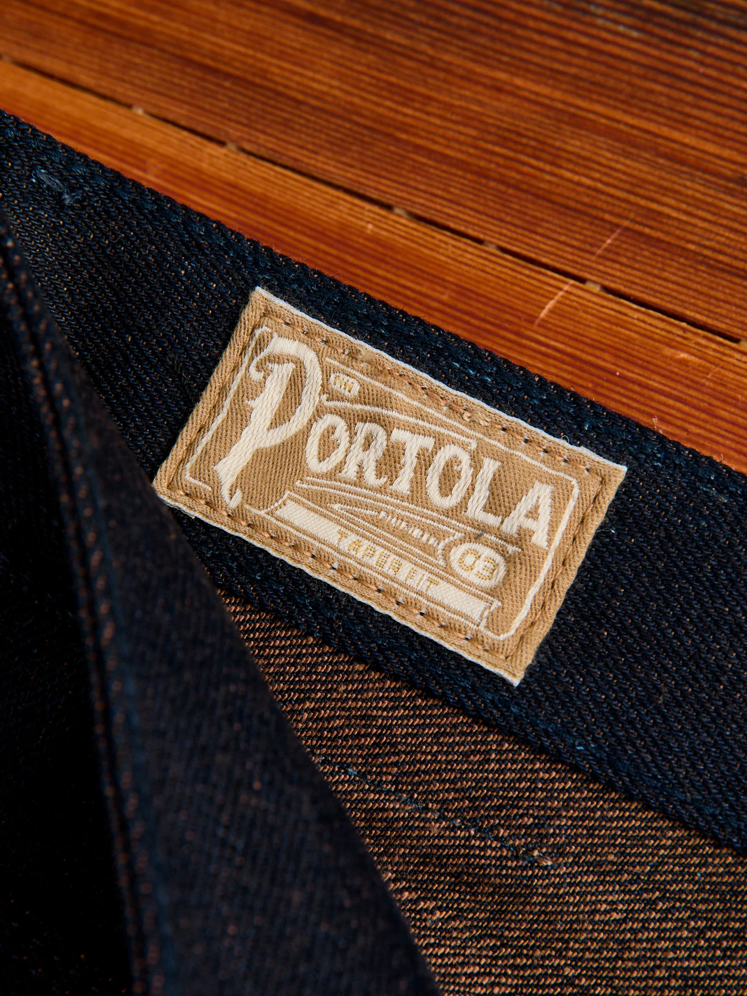 "Portola" 16oz Blue Brown Selvedge Denim - Tapered Fit - Image 9