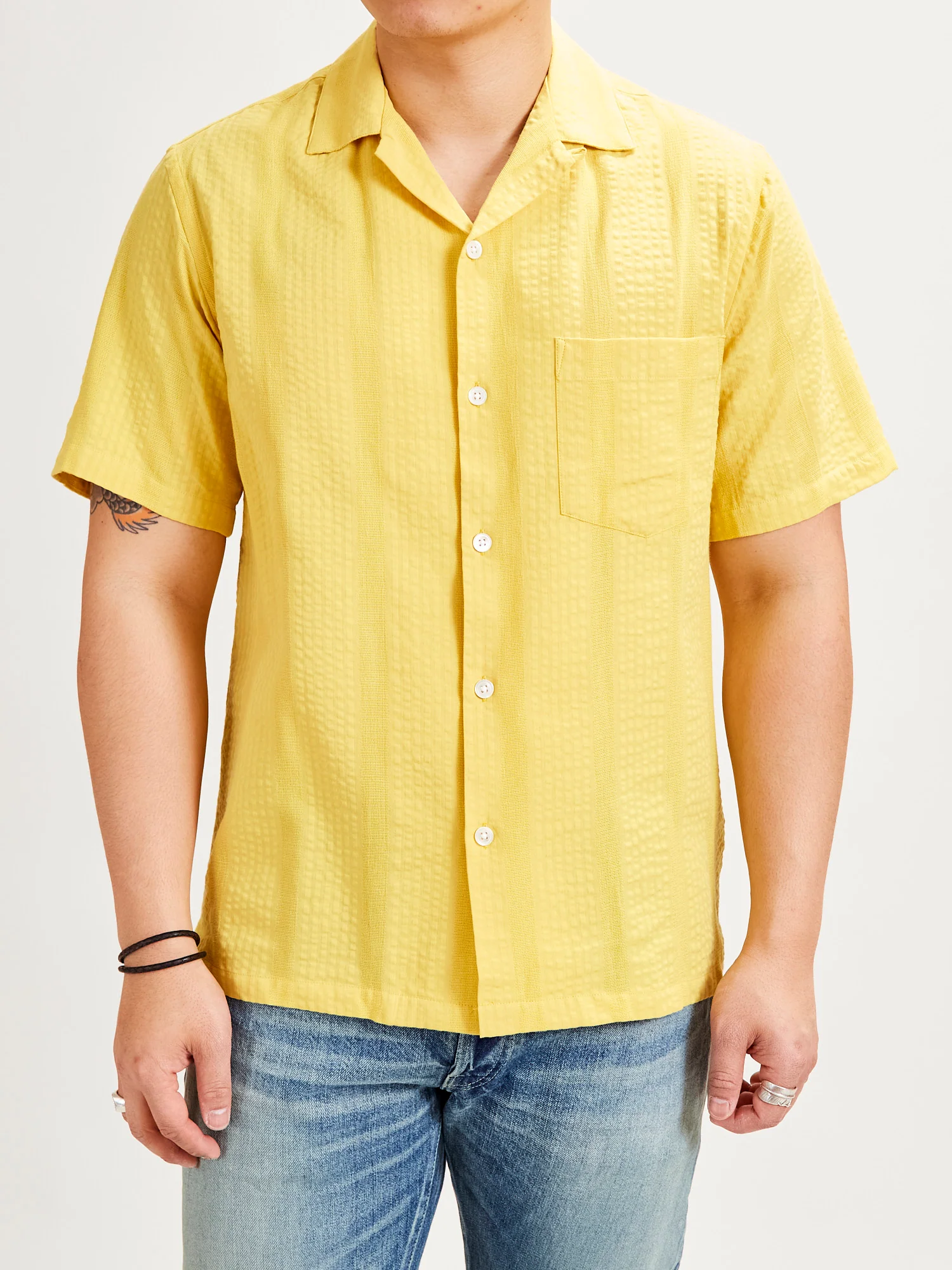 Praia Button-Up Shirt in Sunflower - Image 2