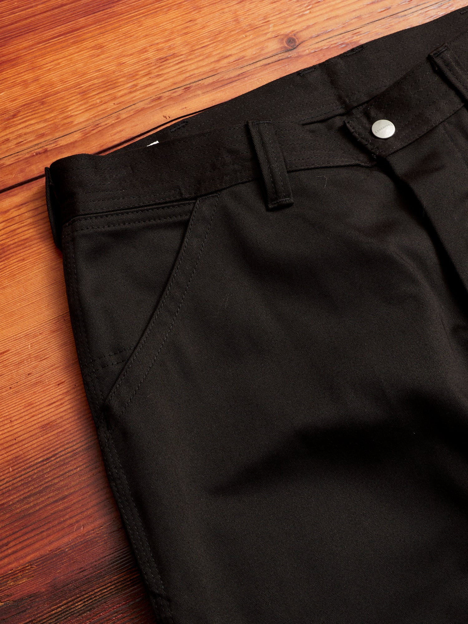 Pruner Pants in Black Military Satin - Image 4