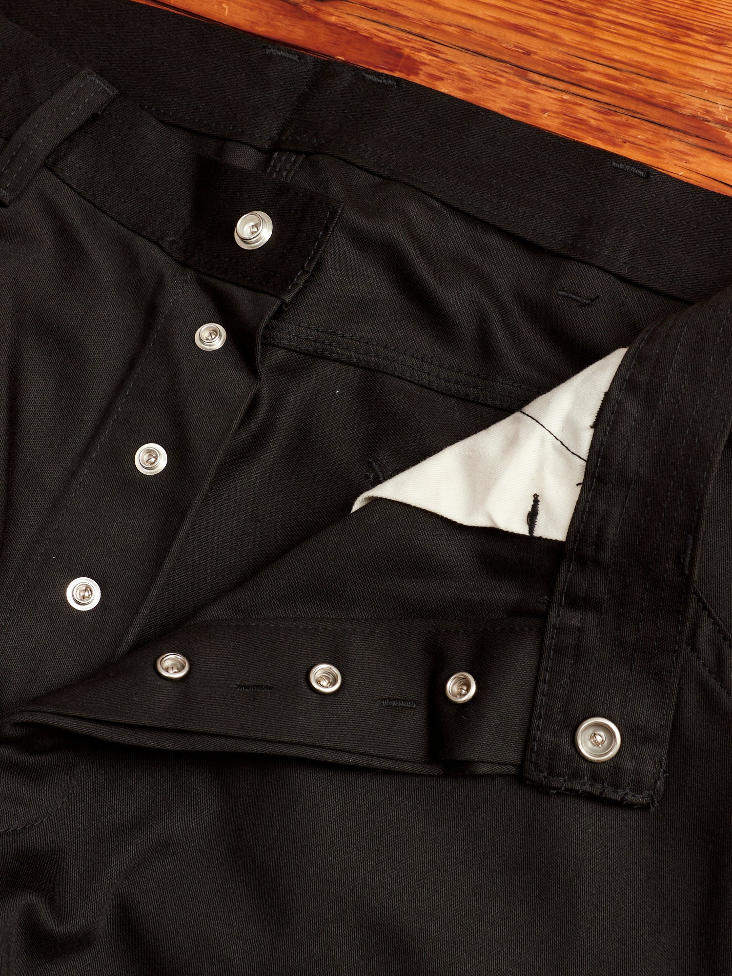 Pruner Pants in Black Military Satin - Image 6
