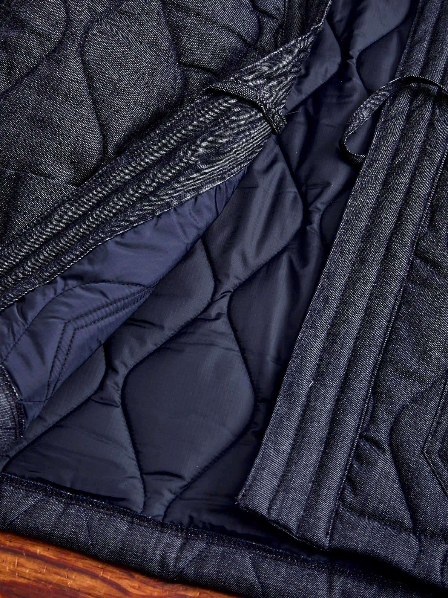 Quilted Denim Haori Jacket in Indigo - Image 8