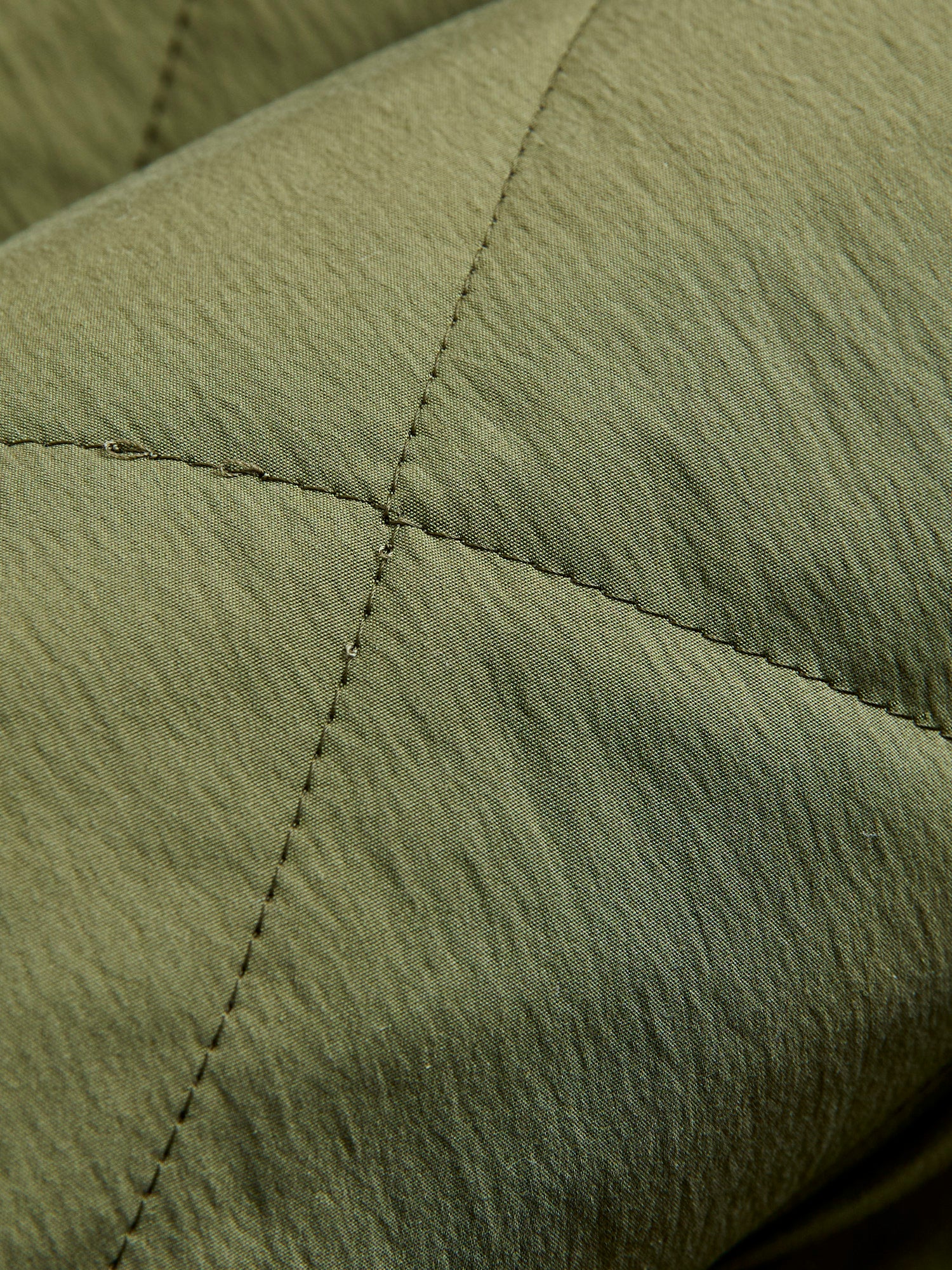 Quilted Overshirt Jacket in Sage - Image 7