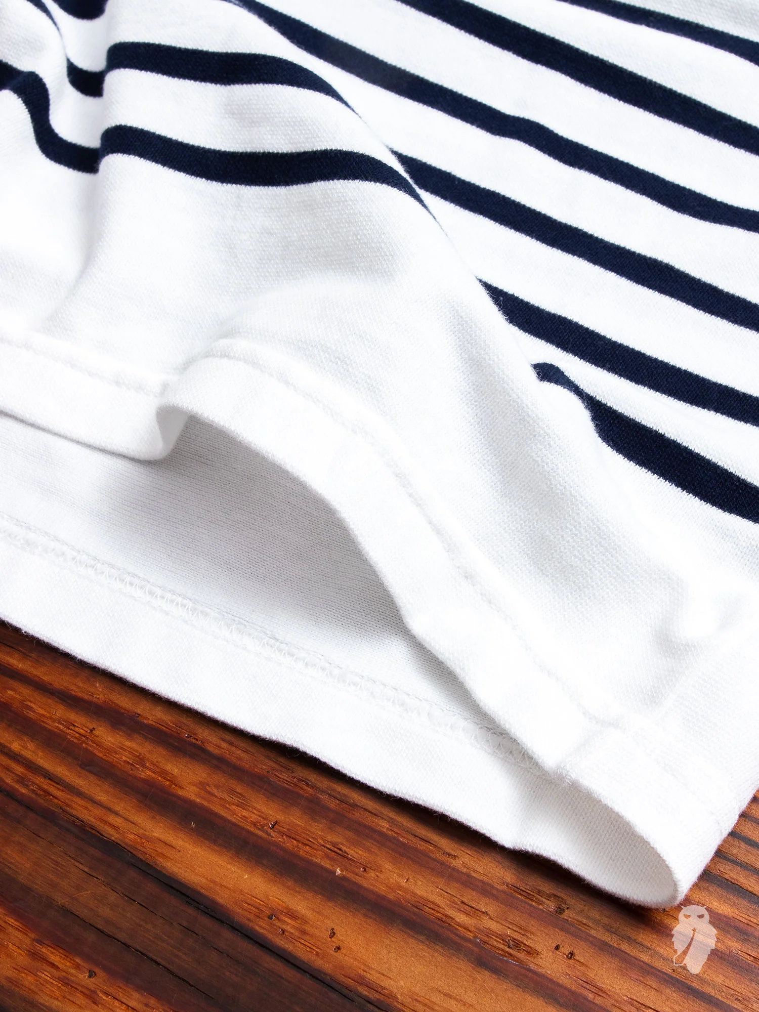 Rachel Loomed Long Sleeve T-Shirt in White - Image 5
