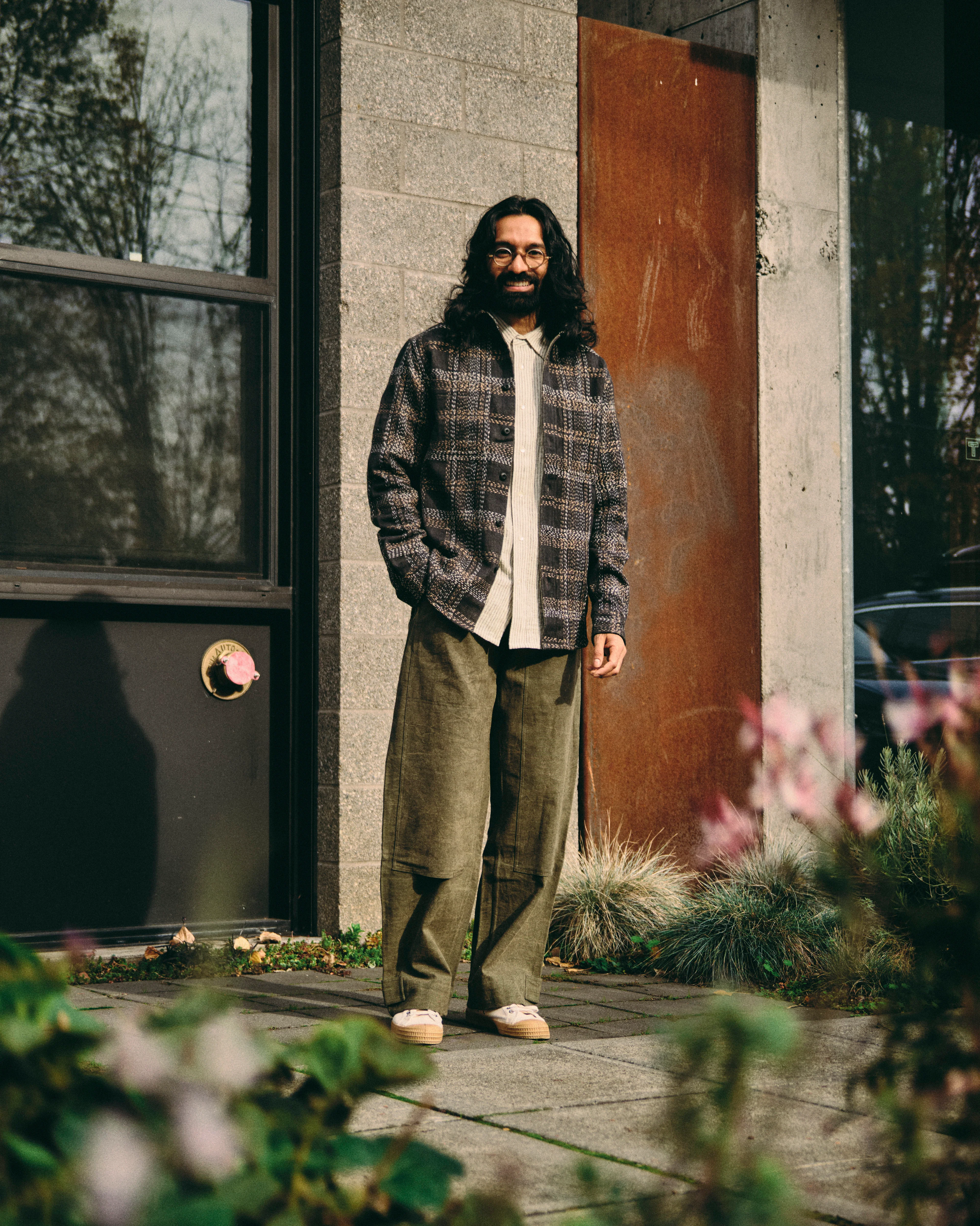 Raka Pants in Forest Green Crackle Canvas - Image 10