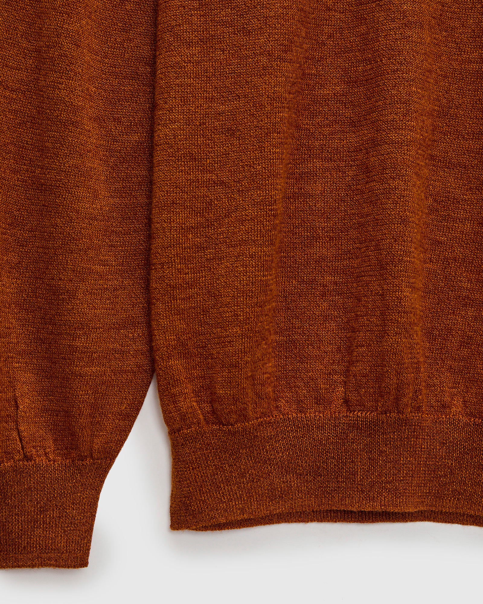 Ramie Wool Crewneck Sweater in Brick - Image 6