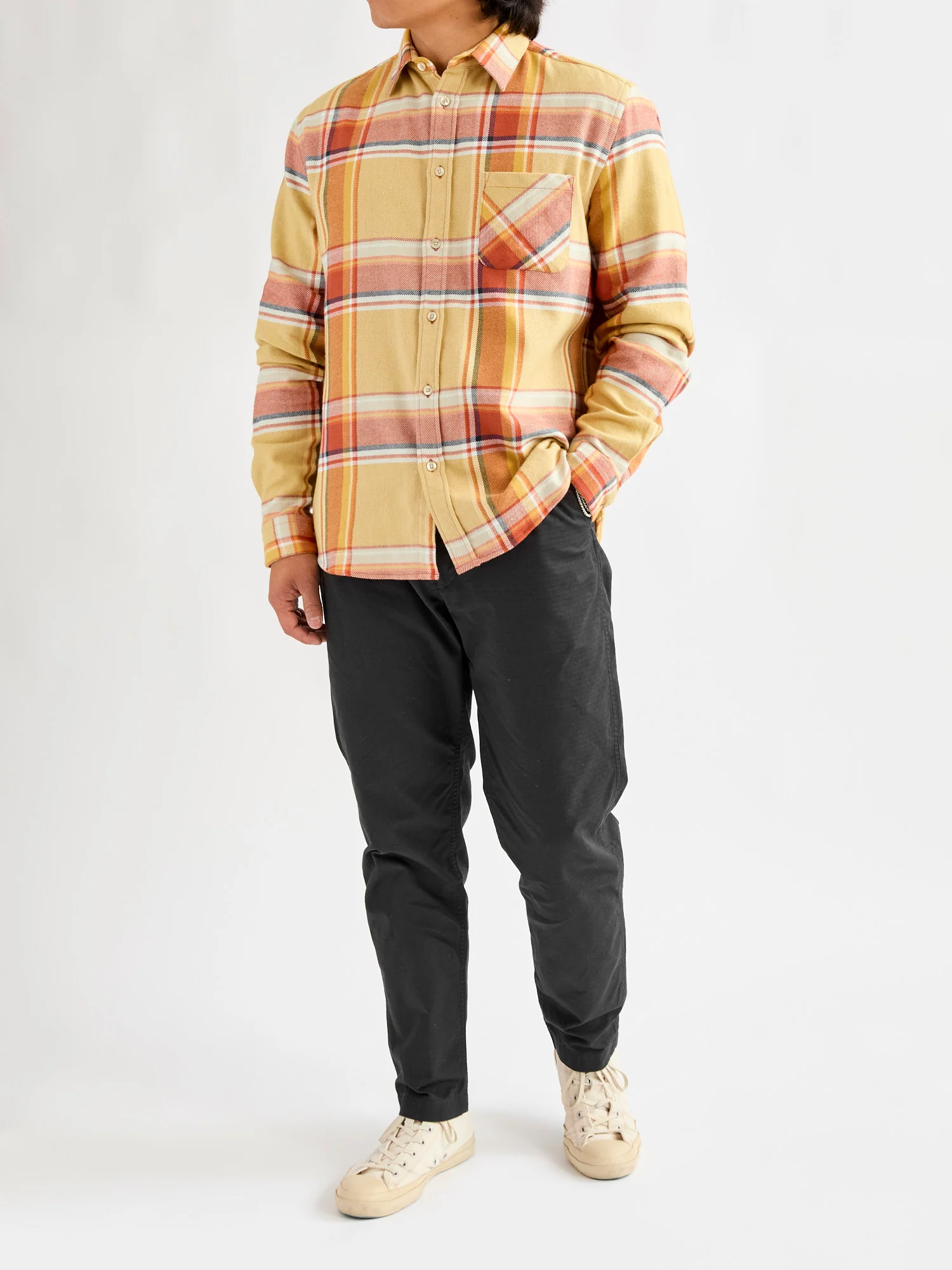 Ramo Button-Up Shirt in Marigold - Image 8