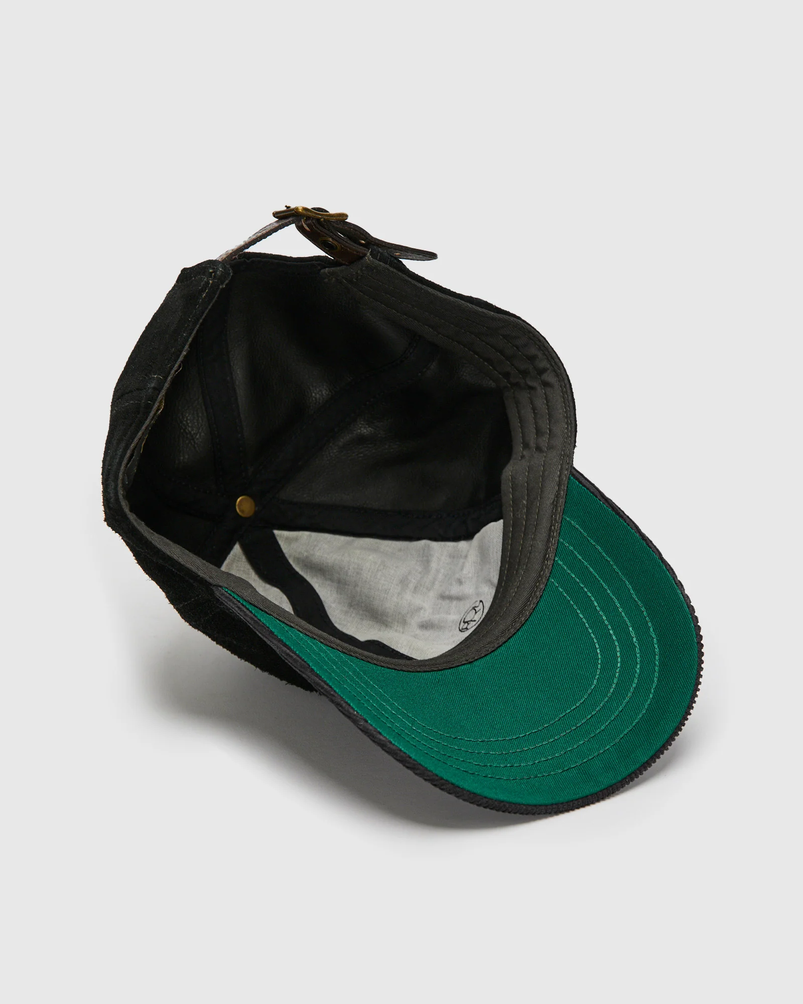 Ranch Logo Suede Cap in Black - Image 5