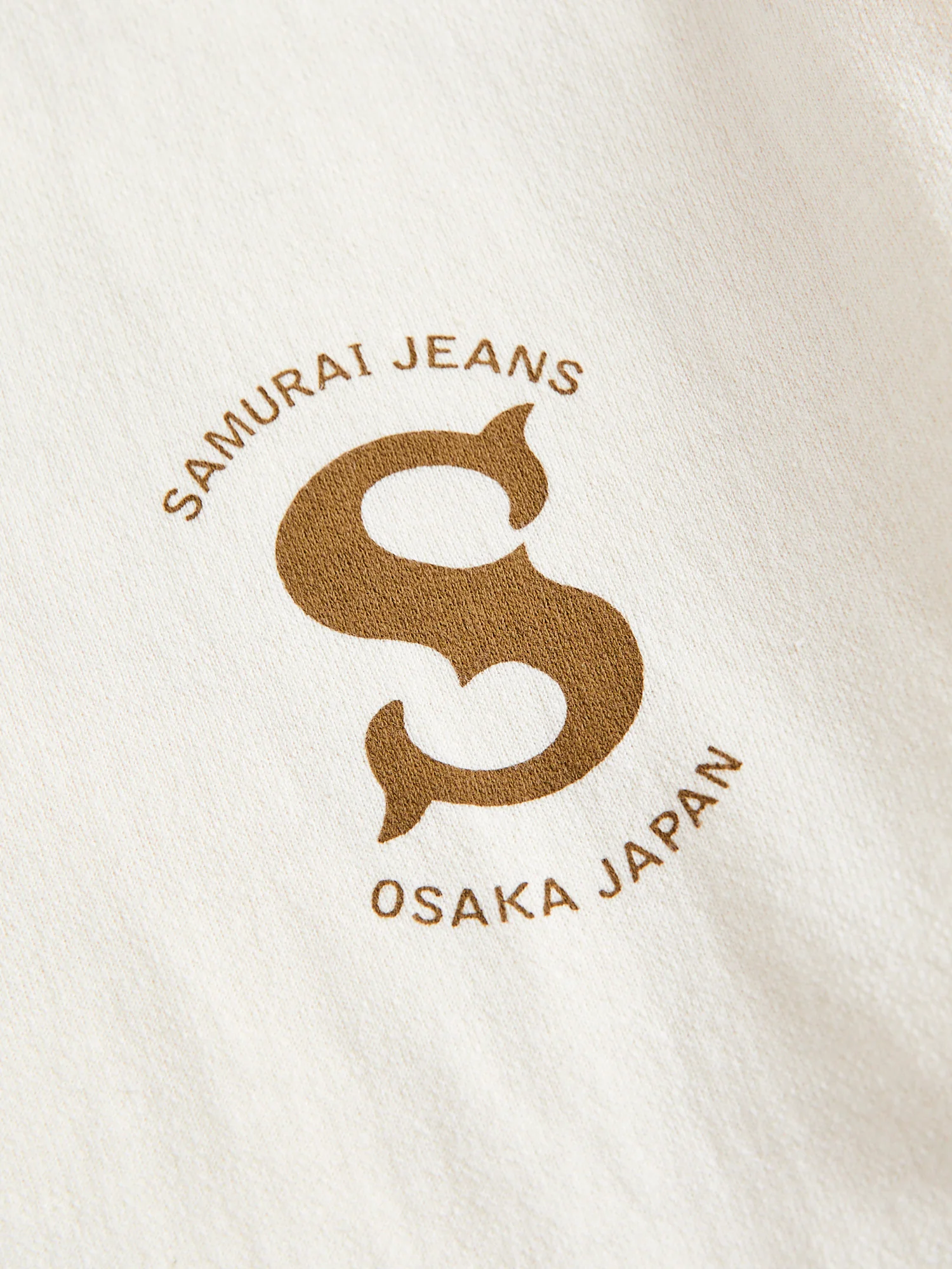"Ranji" Inlay Loopwheel T-Shirt in Ivory - Image 5
