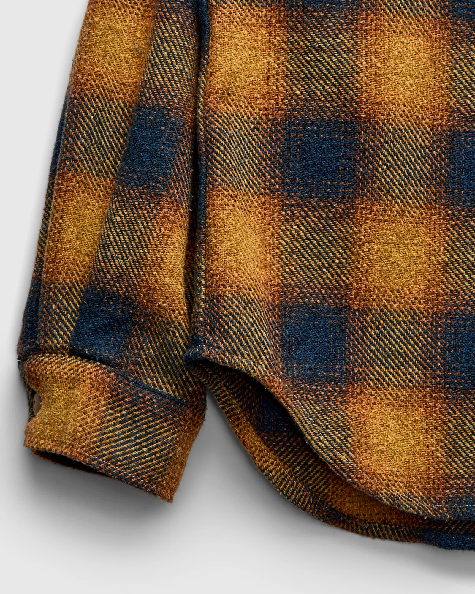 Recycled Cotton Jazz Nep Check Shirt in Yellow - Image 5